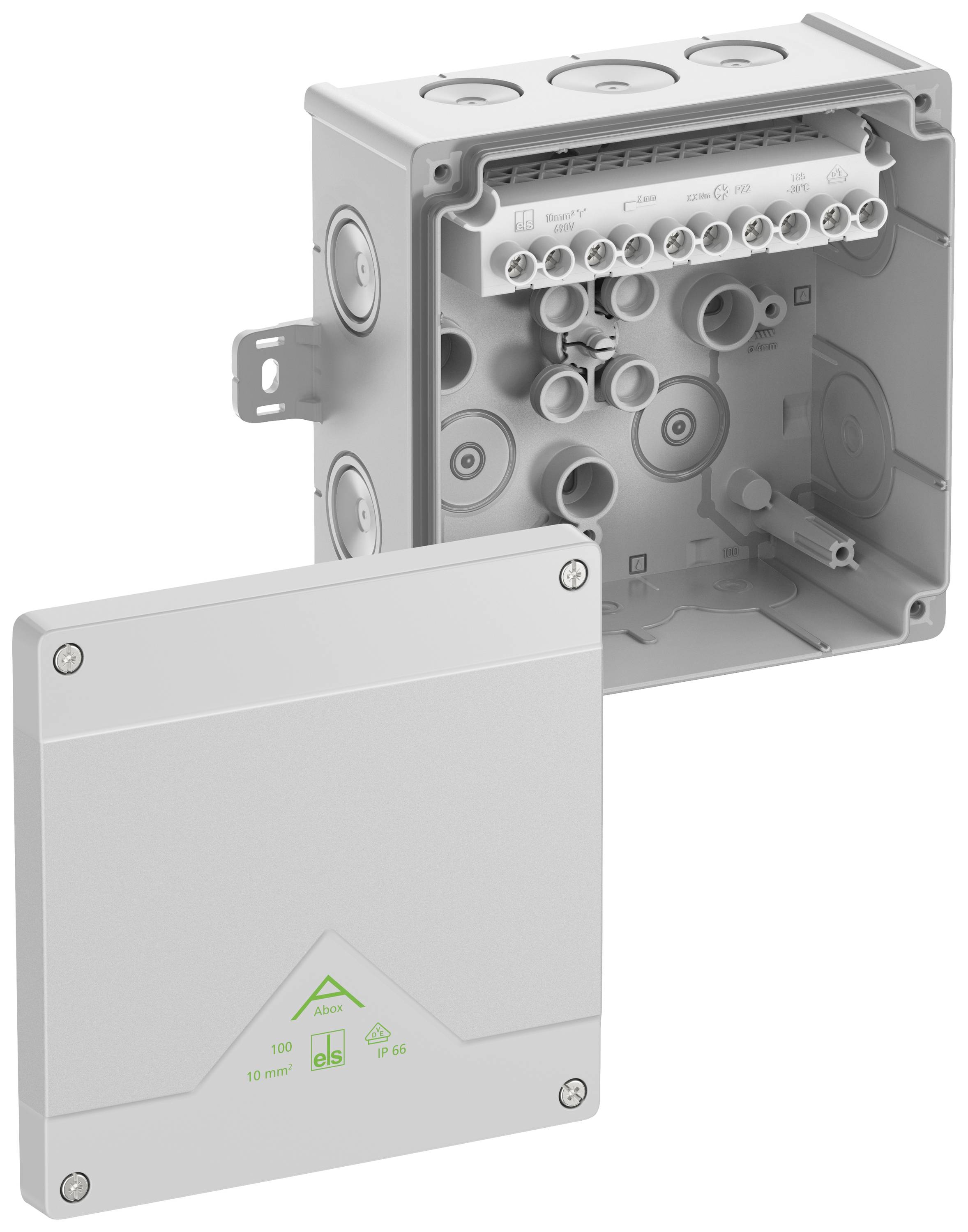 Spelsberg 81042101 Abzweigkasten (L x B x H) 152 x 152 x 80mm Grau IP66 1St.