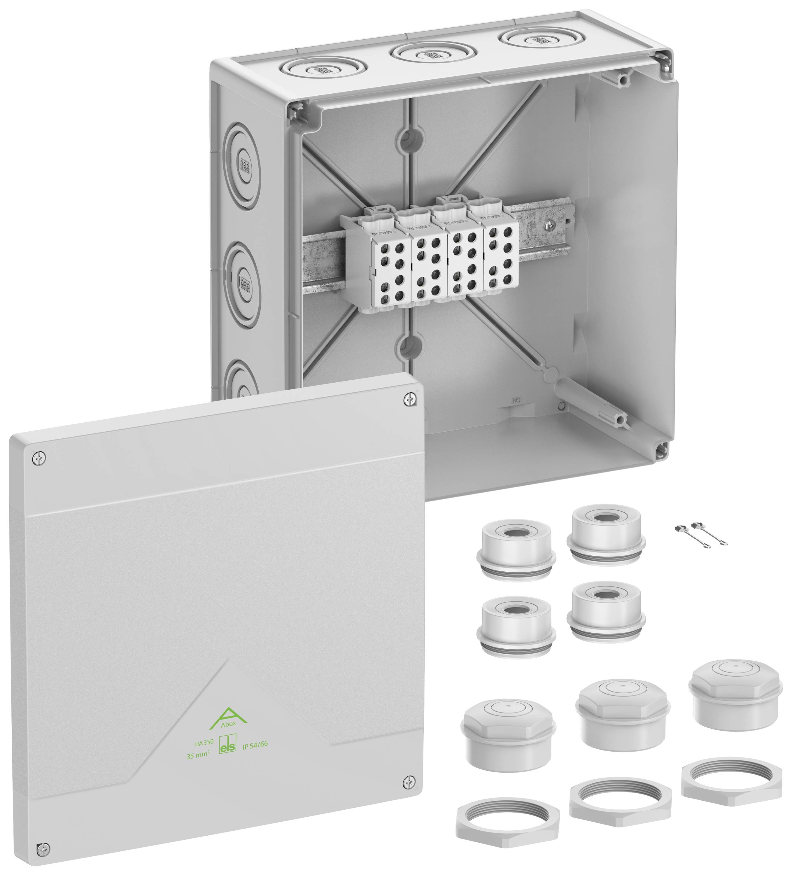 Spelsberg 48143501 Abzweigkasten (L x B x H) 252 x 252 x 120mm Grau IP54, IP66 1St.