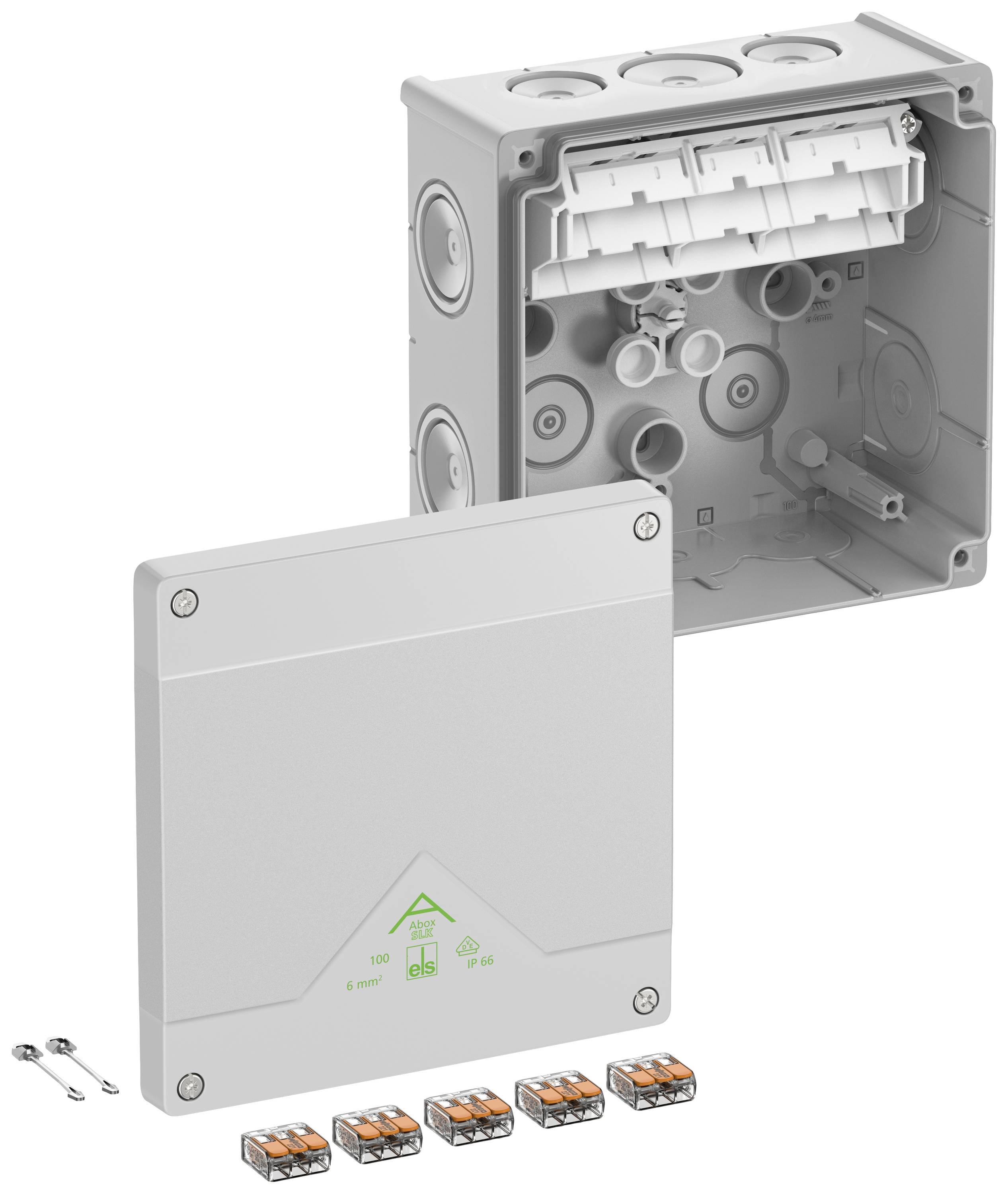 Spelsberg 80647001 Abzweigkasten (L x B x H) 152 x 152 x 80 mm Grau IP66 1 St.