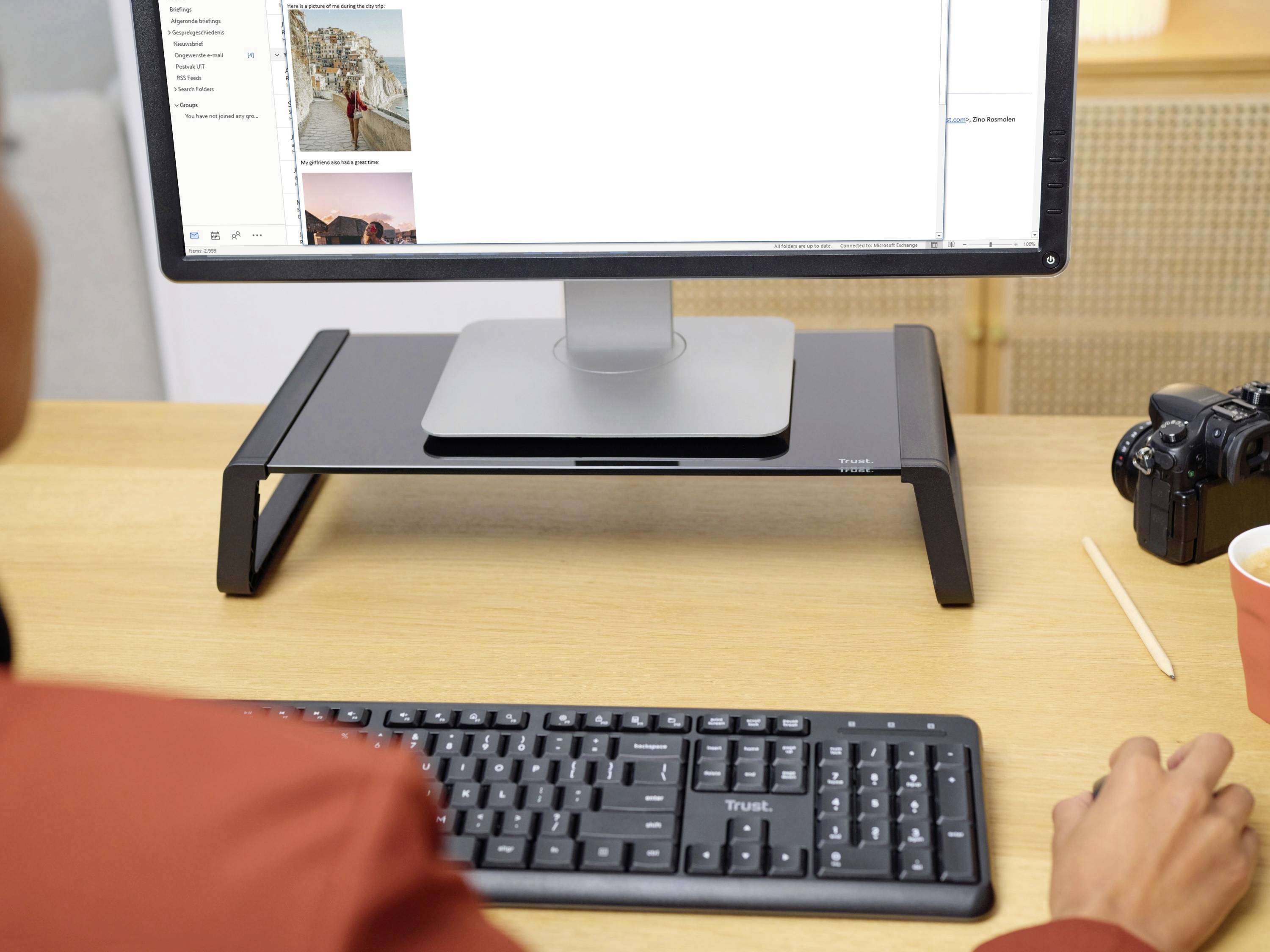 Trust Monta Monitor-Erhöhung Höhen-Bereich: 98mm (max) Schwarz