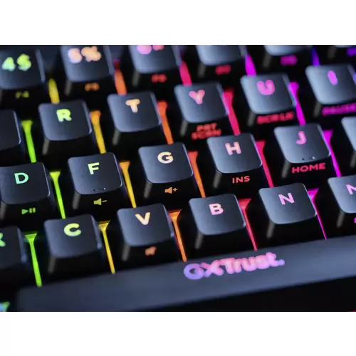 Trust GXT867 ACIRA Mini Kabelgebunden Gaming-Tastatur Deutsch, QWERTZ Schwarz Beleuchtet Trust GXT867 ACIRA Mini Kabelgebunden Gaming-Tastatur Deutsch, QWERTZ Schwarz Beleuchtet