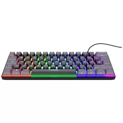 Trust GXT867 ACIRA Mini Kabelgebunden Gaming-Tastatur Deutsch, QWERTZ Schwarz Beleuchtet Trust GXT867 ACIRA Mini Kabelgebunden Gaming-Tastatur Deutsch, QWERTZ Schwarz Beleuchtet