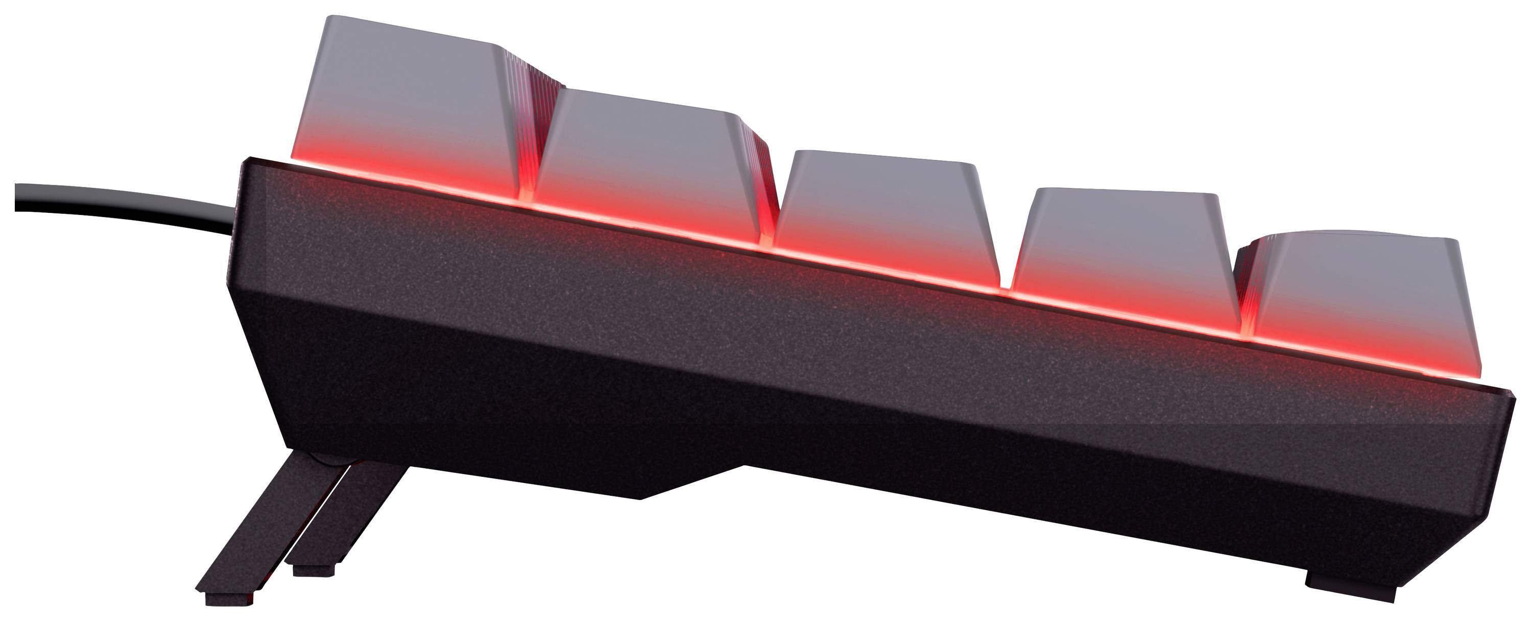 Trust GXT867 ACIRA Mini Kabelgebunden Gaming-Tastatur Deutsch, QWERTZ Schwarz Beleuchtet