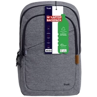 Trust Notebook Rucksack Avana ECO Passend für maximal: 40,6cm (16") Grau Trust Notebook Rucksack Avana ECO Passend für maximal: 40,6cm (16") Grau
