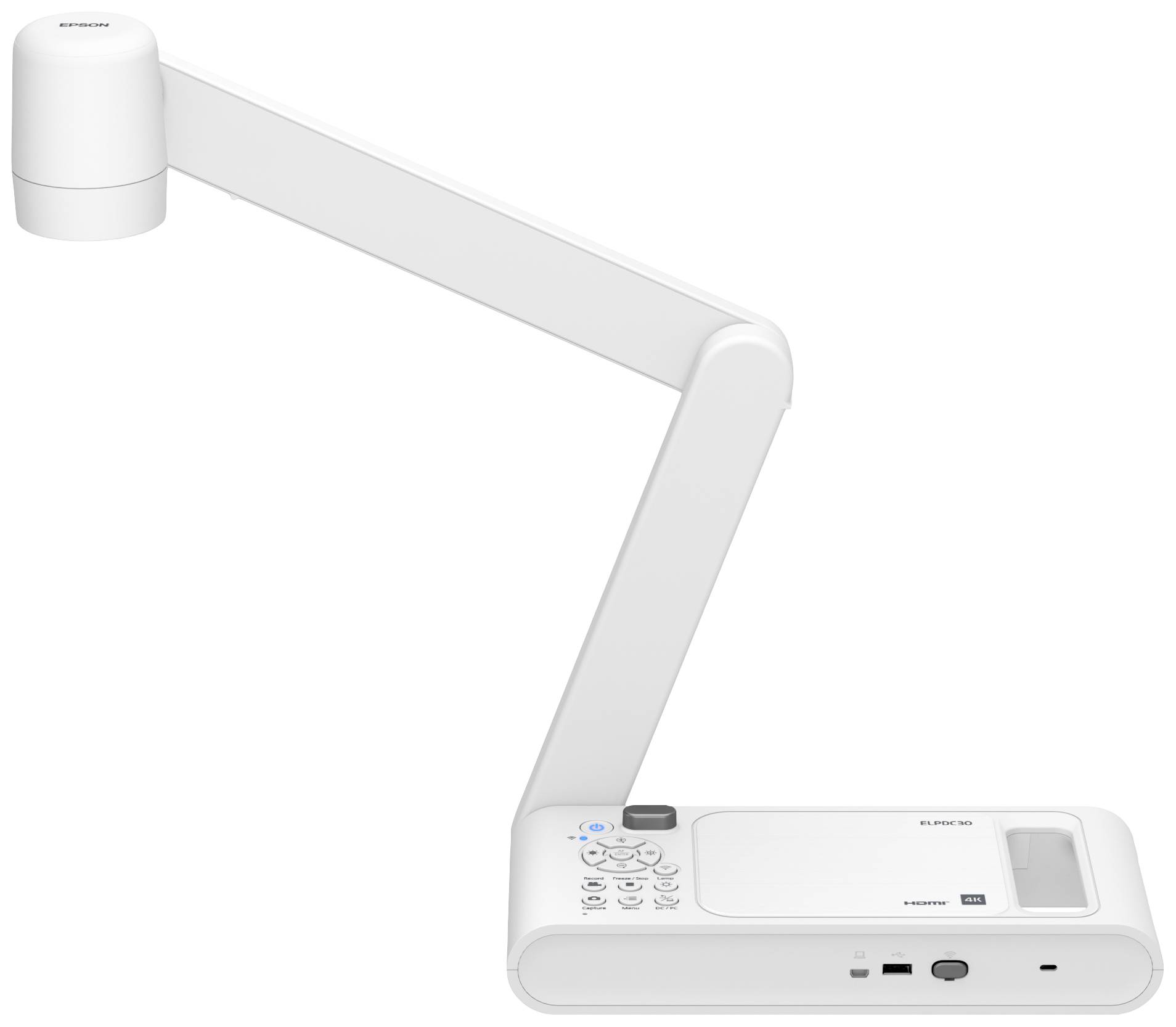 Epson ELPDC30 Dokumentenkamera 13 Megapixel A3 4096 x 2160 Pixel HDMI® Ausgang, HDMI® Eingang, Mini-USB B (USB 2.0), SD, USB-A