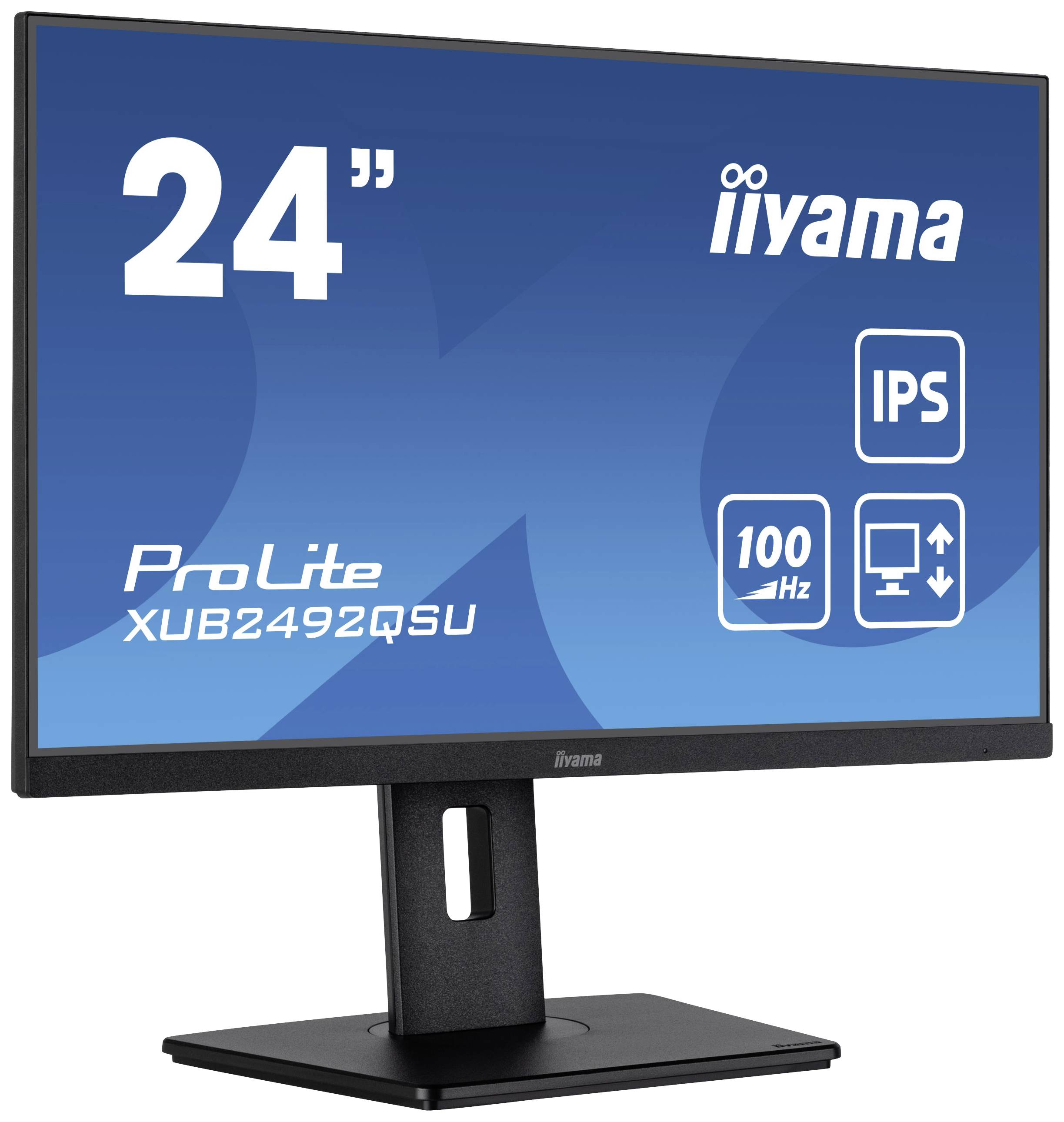 Iiyama ProLite XUB2492QSU-B1 LED-Monitor EEK F (A - G) 61 cm (24 Zoll) 2560 x 1440 Pixel 16:9 0.5 ms HDMI®, DisplayPort, USB-A (USB 3.2 Gen 1), USB-