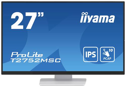 Iiyama ProLite T2752MSC-W1 Touchscreen-Monitor EEK: E (A - G) 68.6cm (27 Zoll) 1920 x 1080 Pixel 16:
