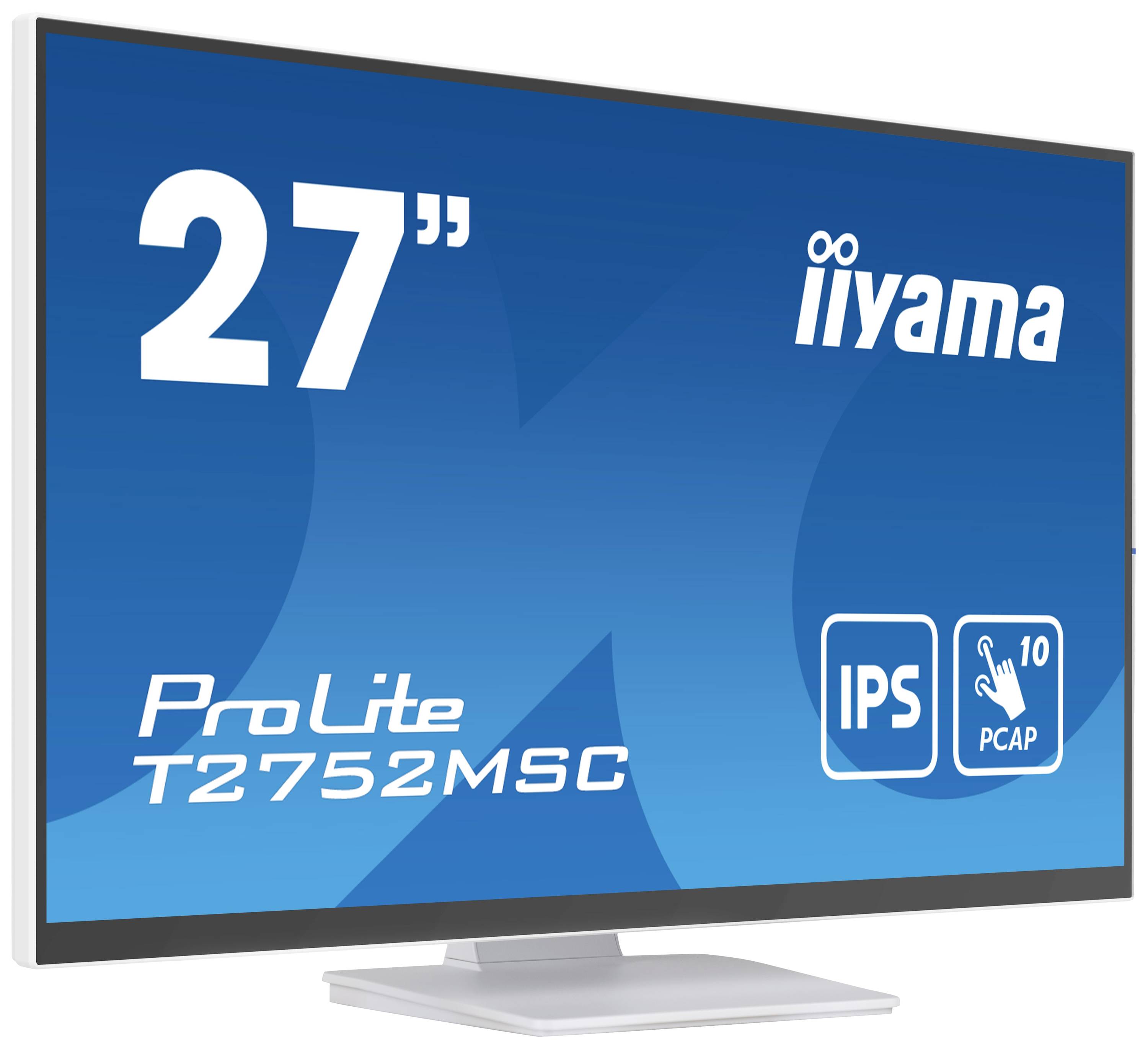Iiyama ProLite T2752MSC-W1 Touchscreen-Monitor EEK: E (A - G) 68.6cm (27 Zoll) 1920 x 1080 Pixel 16:9 5 ms HDMI®, DisplayPort