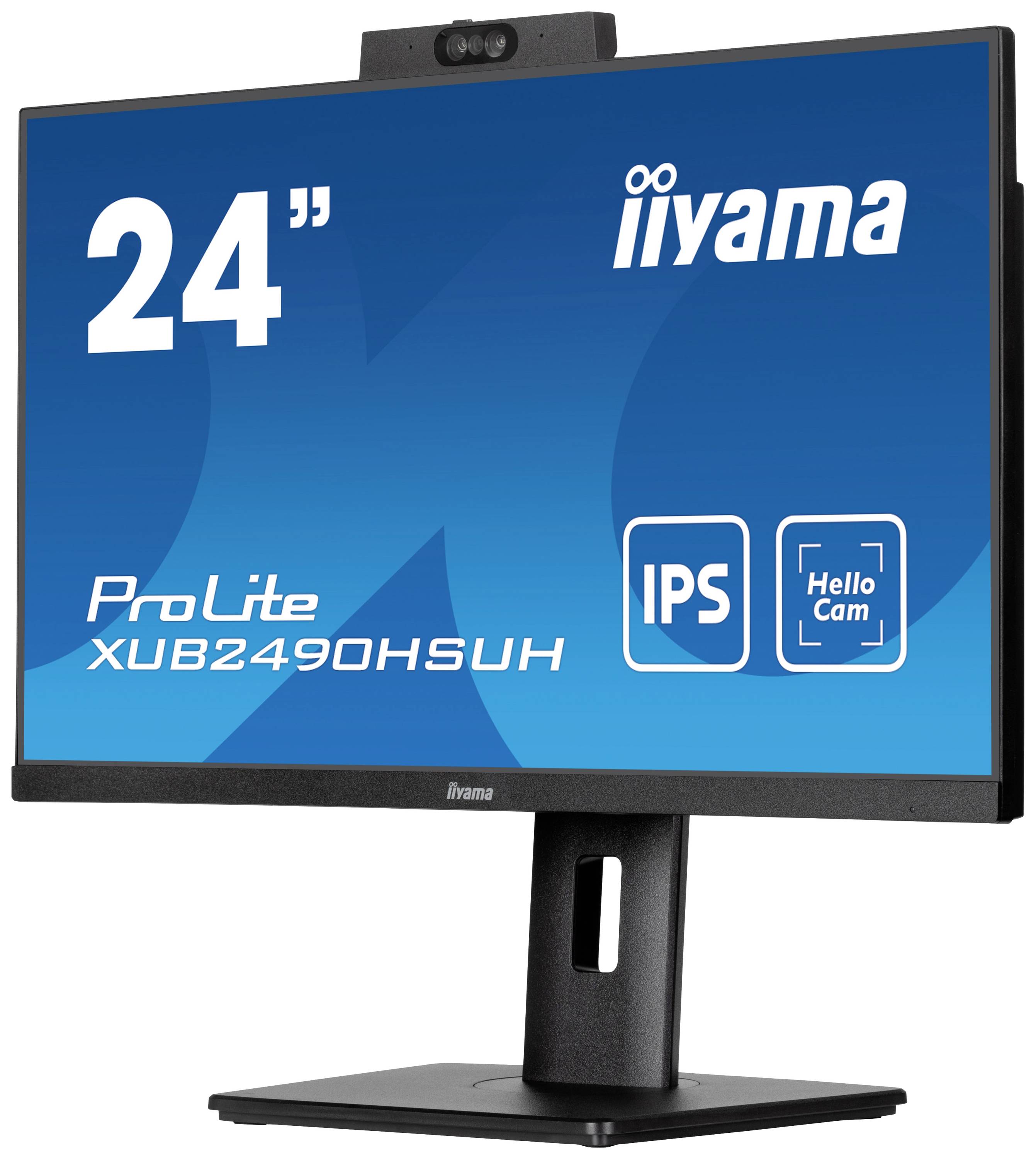 Iiyama ProLite XUB2490HSUH-B1 LED-Monitor EEK D (A - G) 60.5 cm (23.8 Zoll) 1920 x 1080 Pixel 16:9 4 ms HDMI®, DisplayPort, USB-A (USB 3.2 Gen 1),