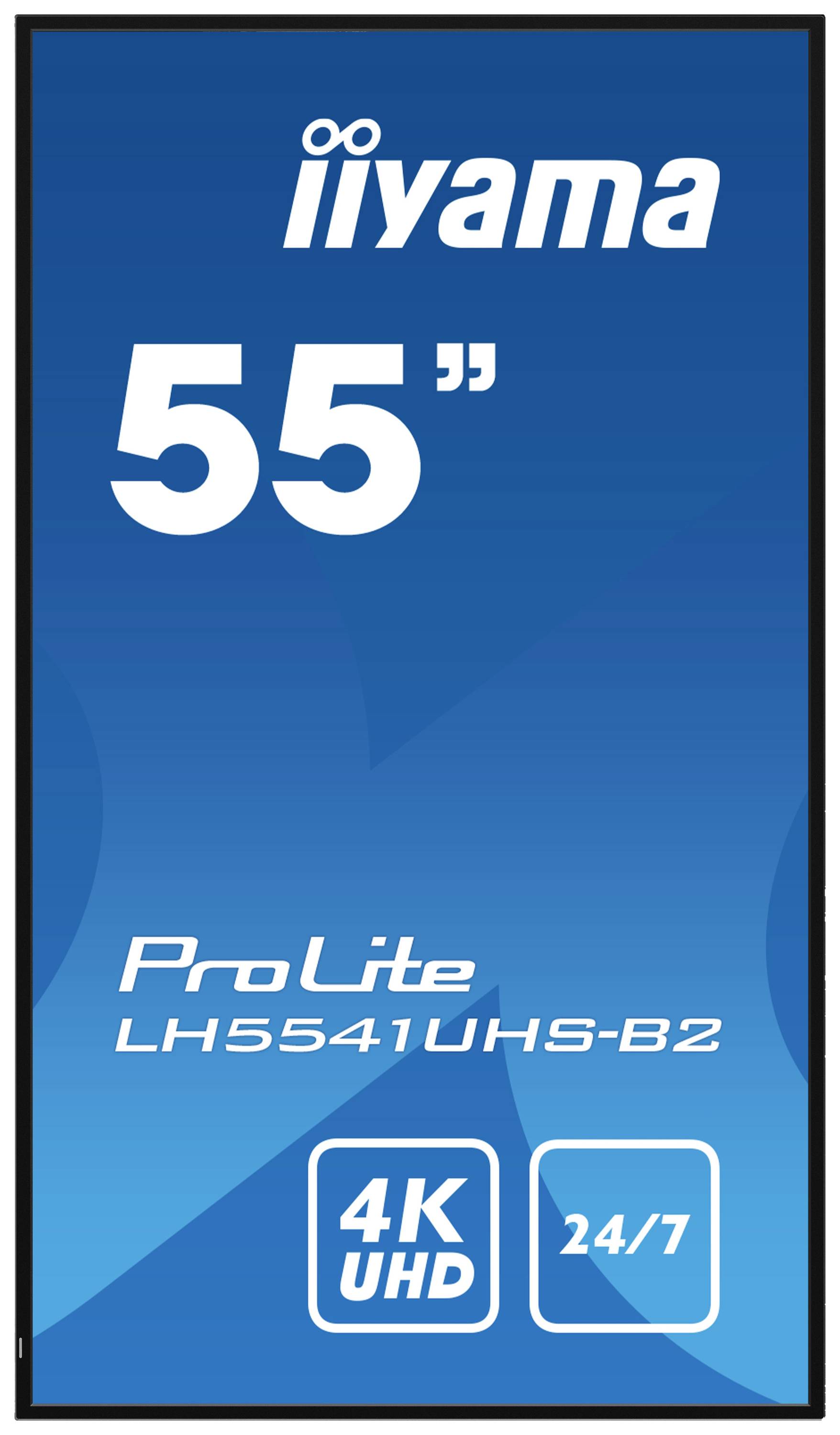 Iiyama ProLite LH5541UHS-B2 Digital Signage Display EEK: G (A - G) 139cm 54.6 Zoll 3840 x 2160 Pixel 24/7