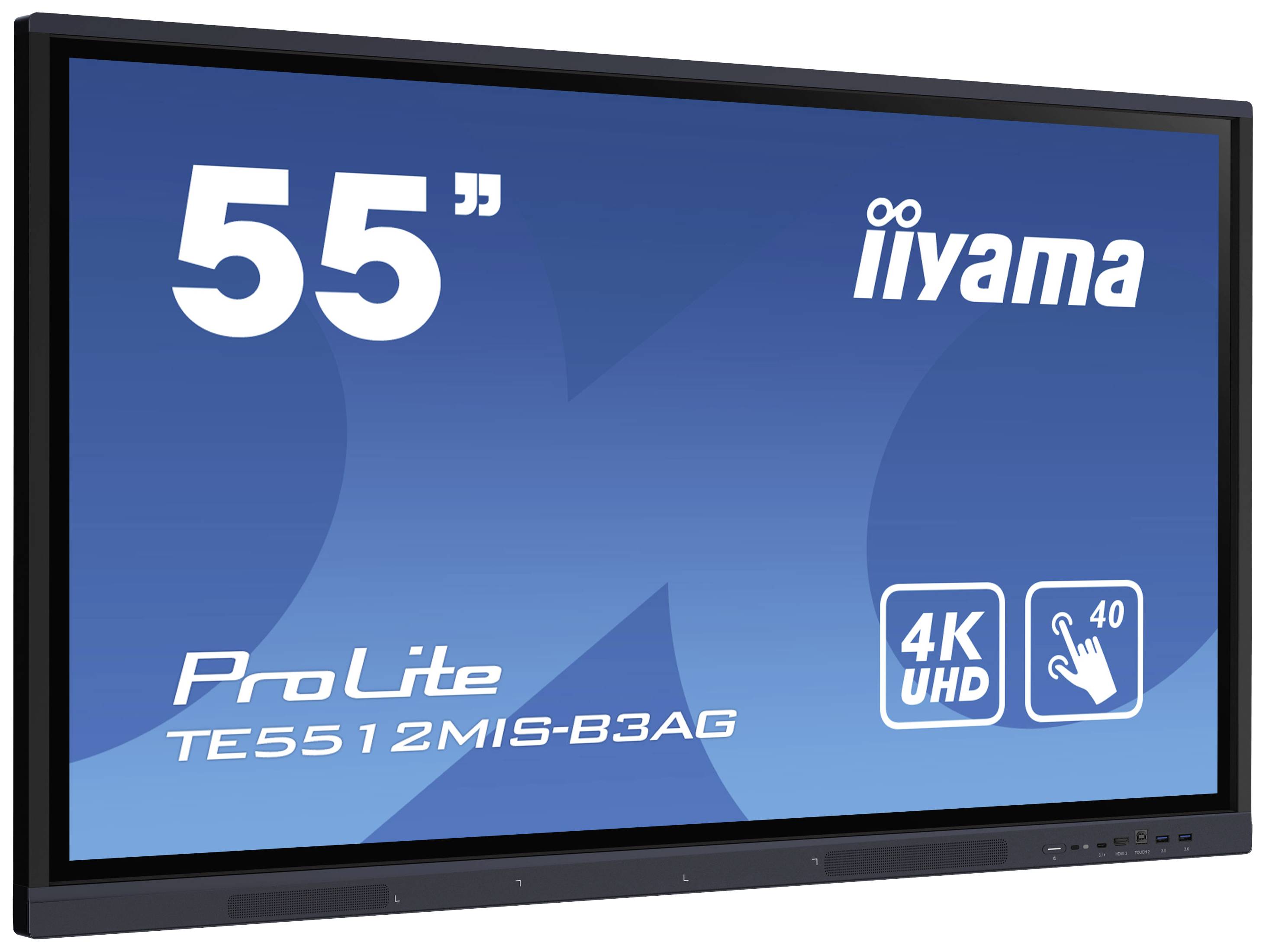 Iiyama ProLite TE5512MIS-B3AG Large Format Display EEK: G (A - G) 138.8 cm 55 Zoll 3840 x 2160 Pixel 24/7