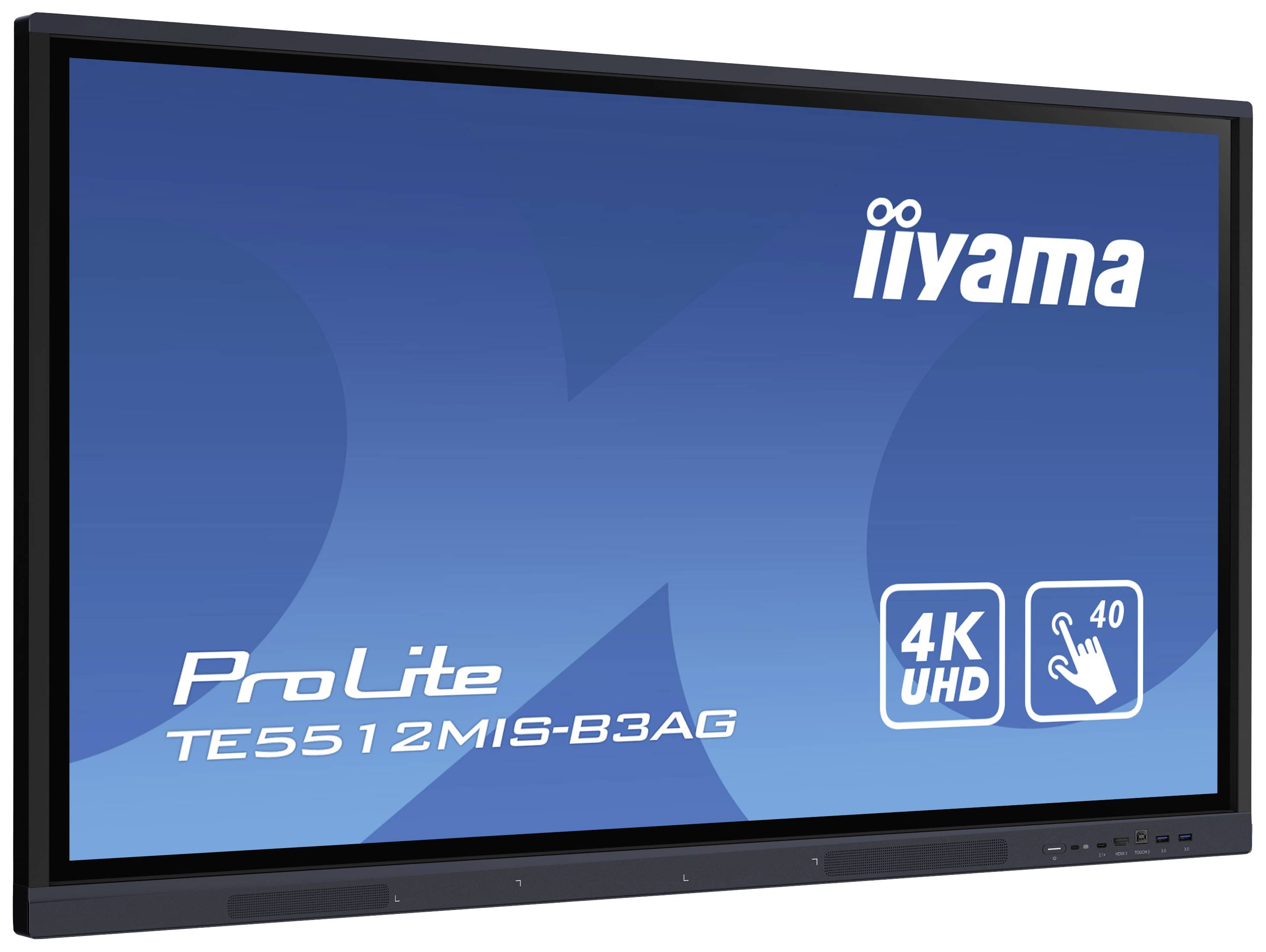 Iiyama ProLite TE5512MIS-B3AG Large Format Display EEK: G (A - G) 138.8 cm 55 Zoll 3840 x 2160 Pixel 24/7