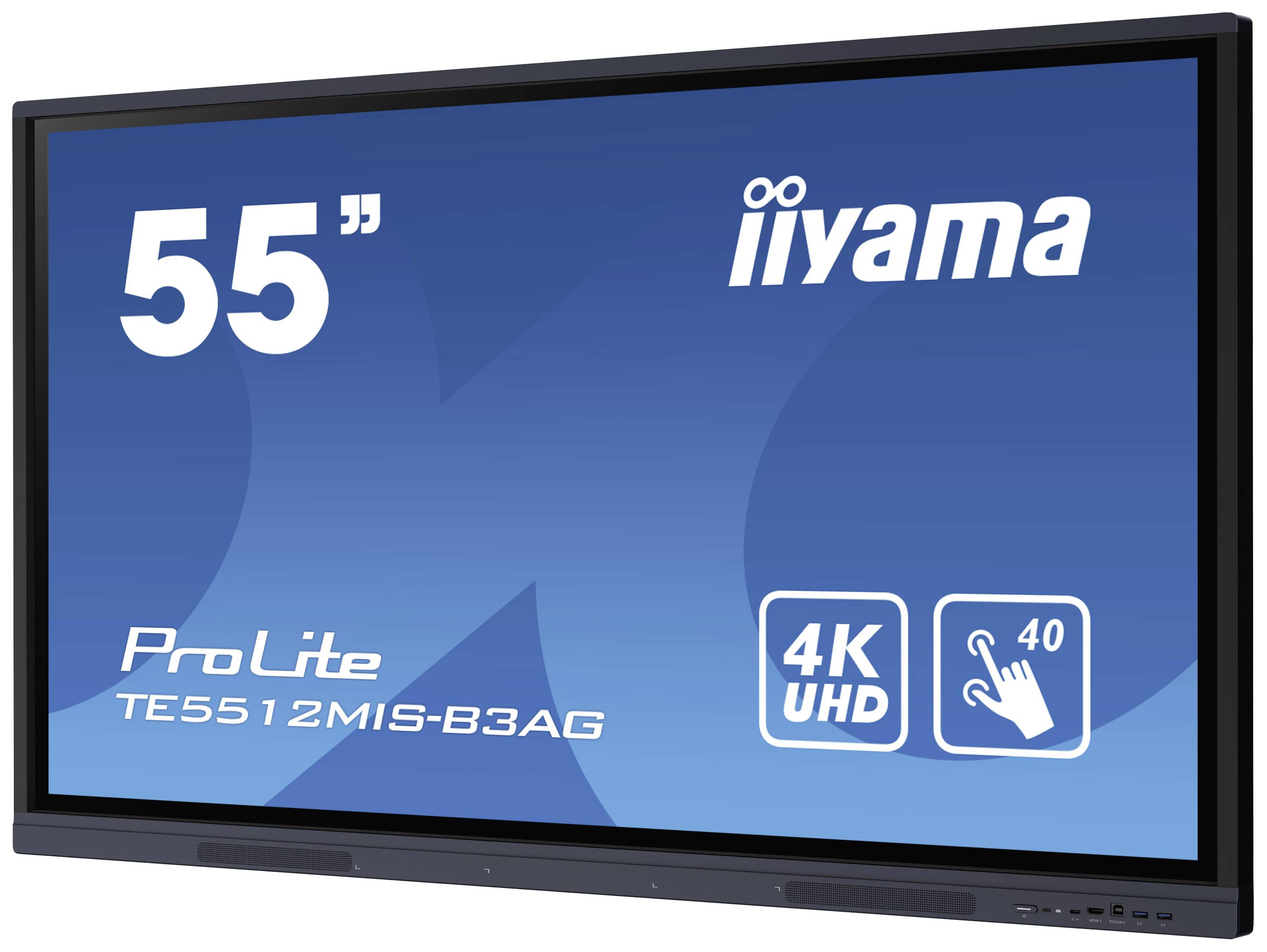 Iiyama ProLite TE5512MIS-B3AG Large Format Display EEK: G (A - G) 138.8 cm 55 Zoll 3840 x 2160 Pixel 24/7