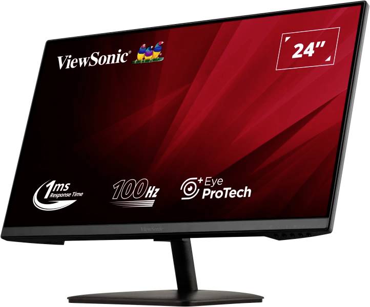 Viewsonic VA2408-MHDB LED-Monitor EEK E (A - G) 60.5cm (23.8 Zoll) 1920 x 1080 Pixel 16:9 1 ms HDMI®, DisplayPort, USB-B, Audio