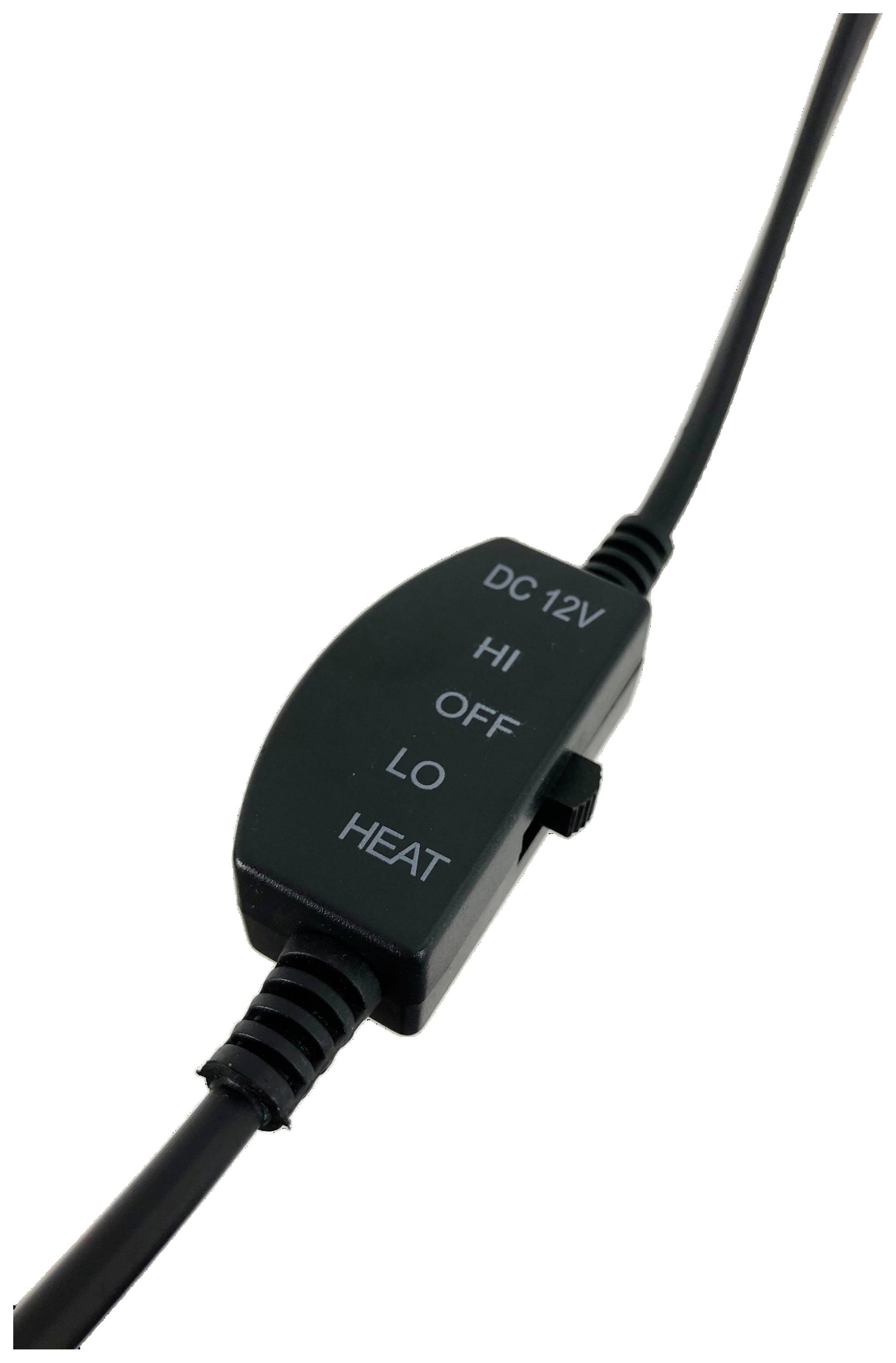 HP Autozubehör Beheizbare Sitzauflage Autositz Heizauflage 12V 12V 2 Heizstufen 19183 Anthrazit-Grau