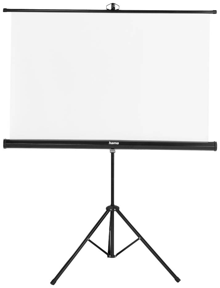 Leinwand auf Stativ, weiß, rechteckig, für Präsentationen. Geeignet für Projektoren, verstellbare Höhe. Ideal für Büro- oder Schulgebrauch.