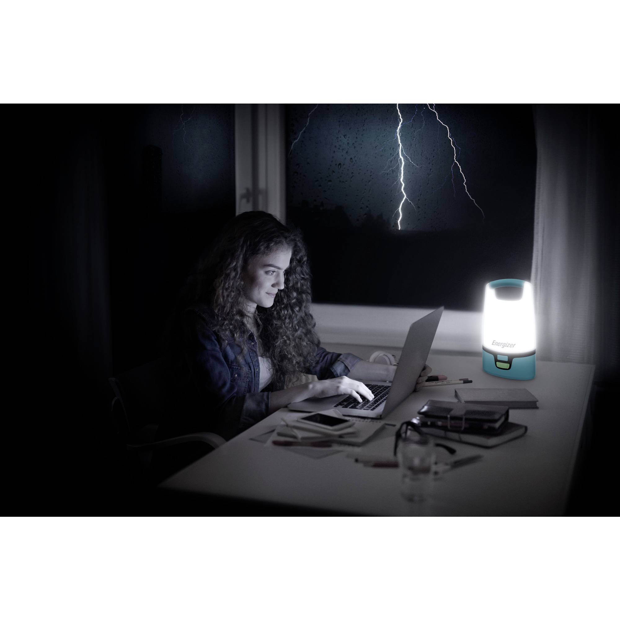 Energizer E304157500 Hybrid Powered LED Camping-Laterne 1250lm akkubetrieben, batteriebetrieben Türkis, Schwarz