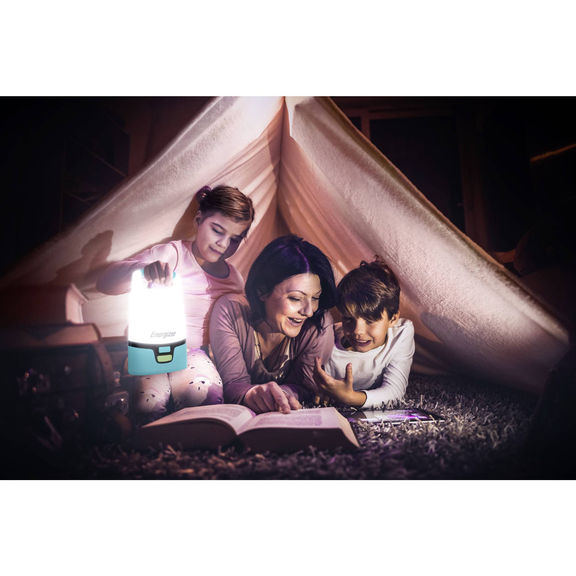 Energizer E304157500 Hybrid Powered LED Camping-Laterne 1250lm akkubetrieben, batteriebetrieben Türkis, Schwarz