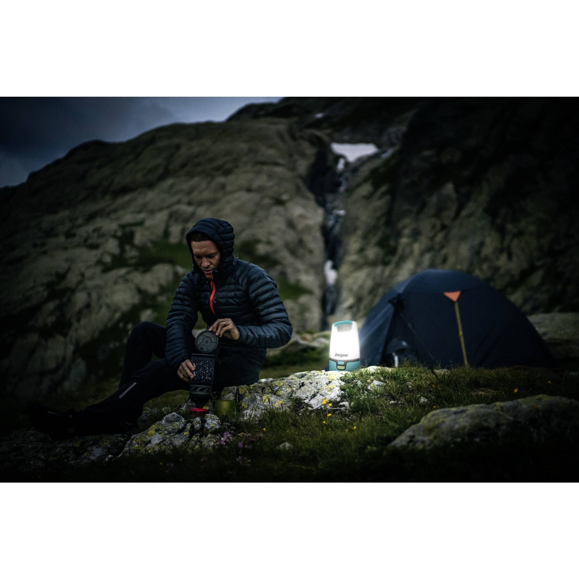 Energizer E304157500 Hybrid Powered LED Camping-Laterne 1250lm akkubetrieben, batteriebetrieben Türkis, Schwarz