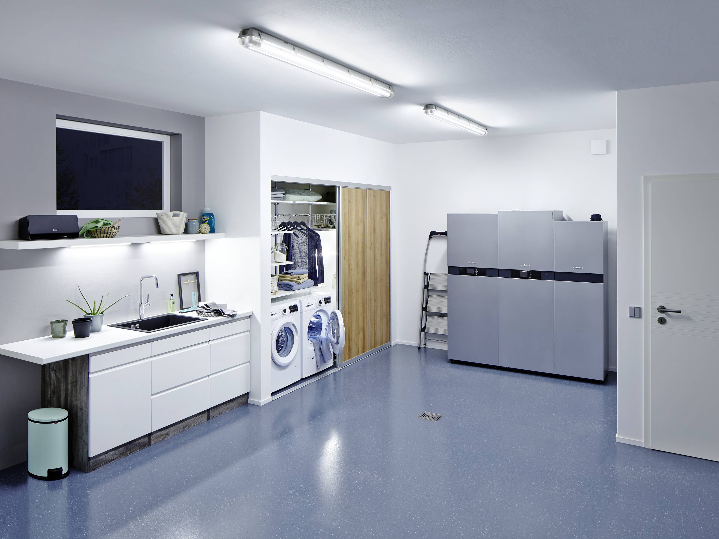 LEDVANCE SubMarine PCR Feuchtraum-Wannenleuchte LED G13 40W Neutralweiß Grau