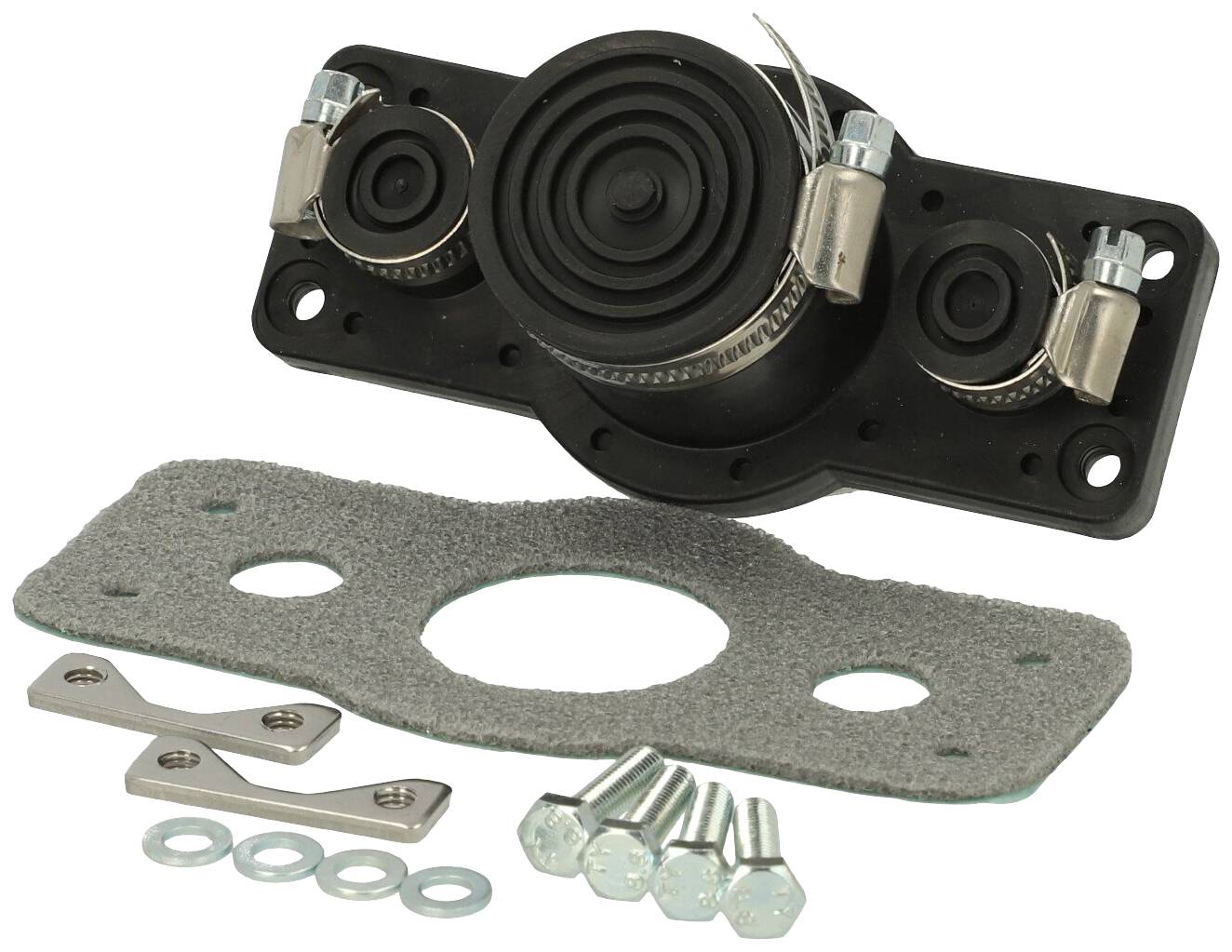 Fibox FCE 40 Kabeldurchführungsplatte Polycarbonat Tiefschwarz (RAL 9005) 1St.