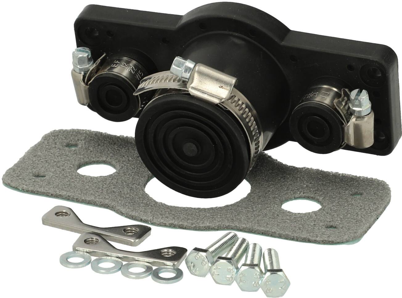 Fibox FCE 40 Kabeldurchführungsplatte Polycarbonat Tiefschwarz (RAL 9005) 1St.