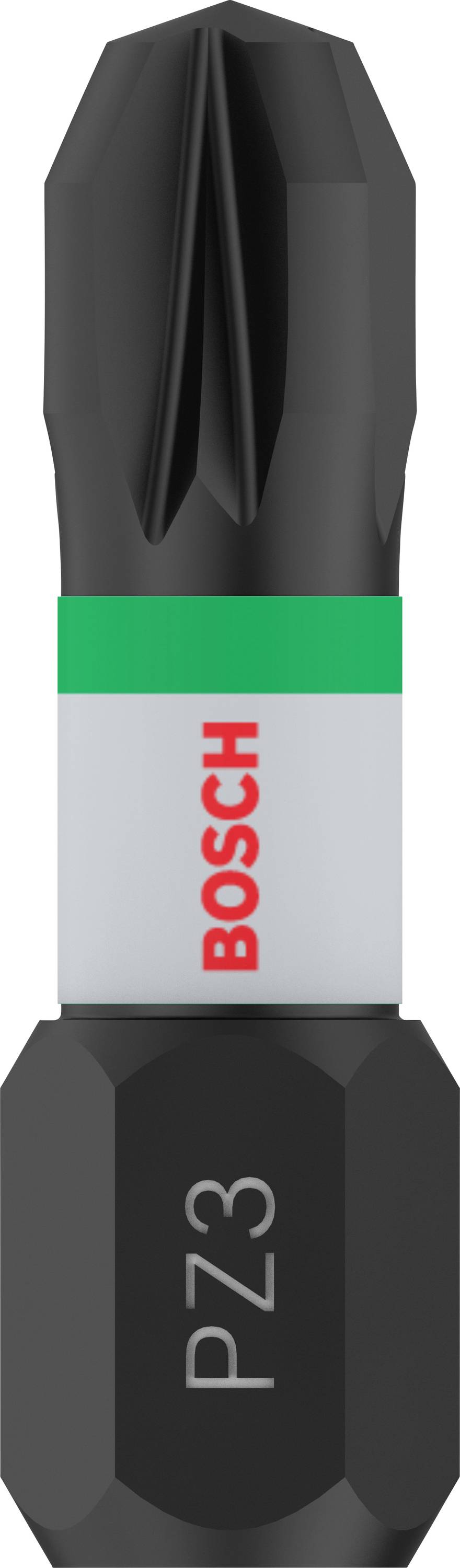 'Bosch' Schraubbit mit Phillips-Kopf, Typ PZ3. Geeignet für präzises Schrauben in Holz und Metall.