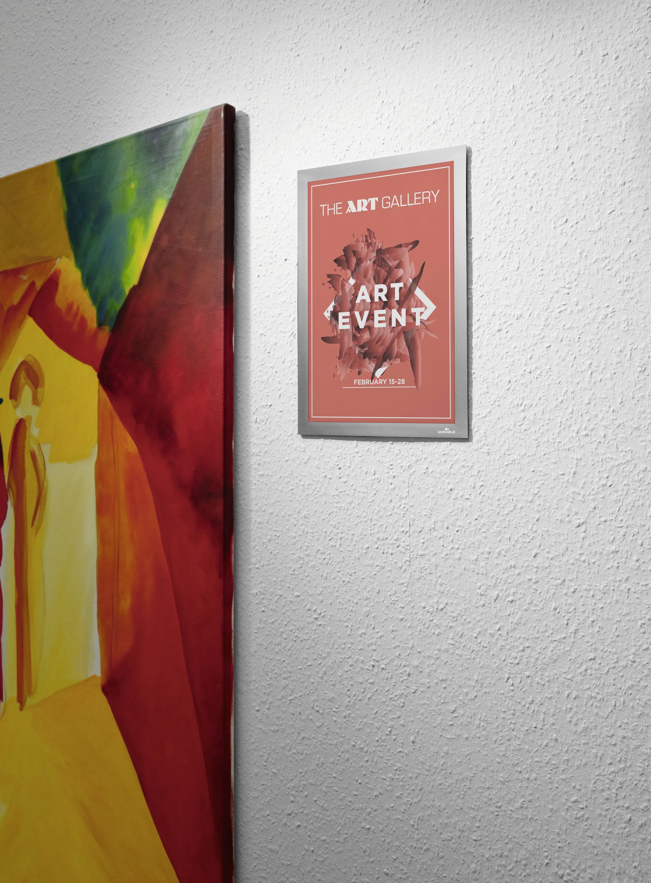 Durable 484323 Dokumentenhalter Silber (B x H) 236mm x 323mm DIN A4hoch, DIN A4 quer