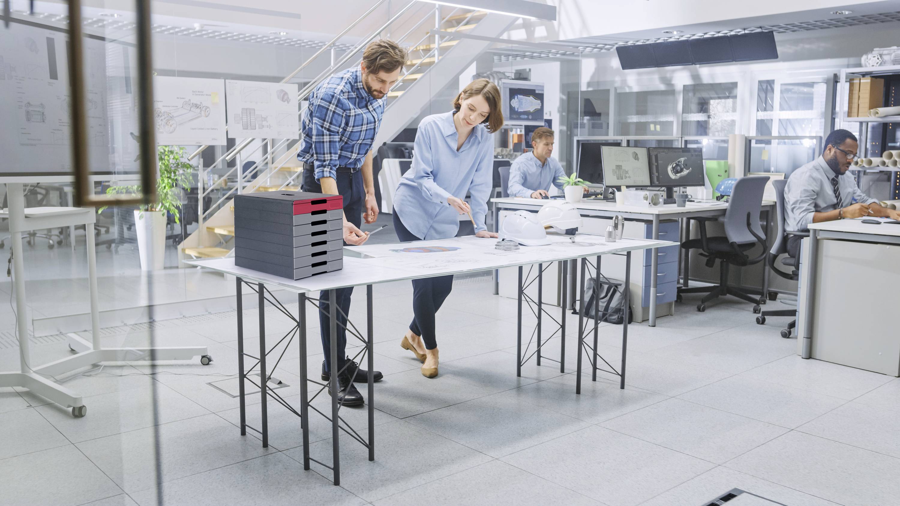 Durable IDEALBOX PRO 7 776303 Schubladenbox Anthrazit DIN A4, DIN C4 Anzahl der Schubfächer: 7