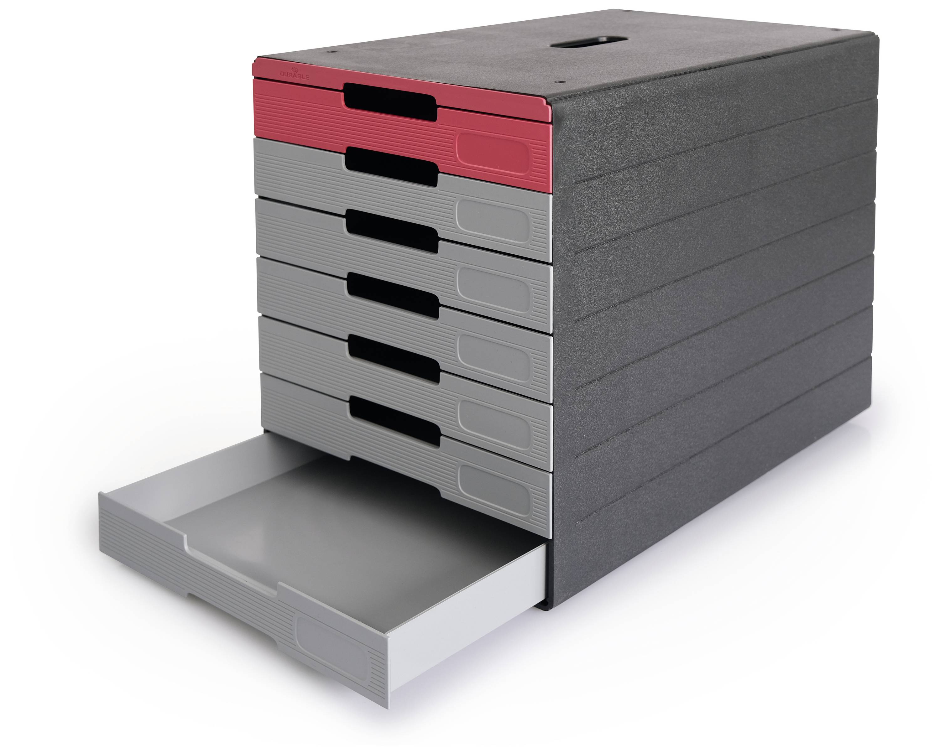 Durable IDEALBOX PRO 7 776303 Schubladenbox Anthrazit DIN A4, DIN C4 Anzahl der Schubfächer: 7