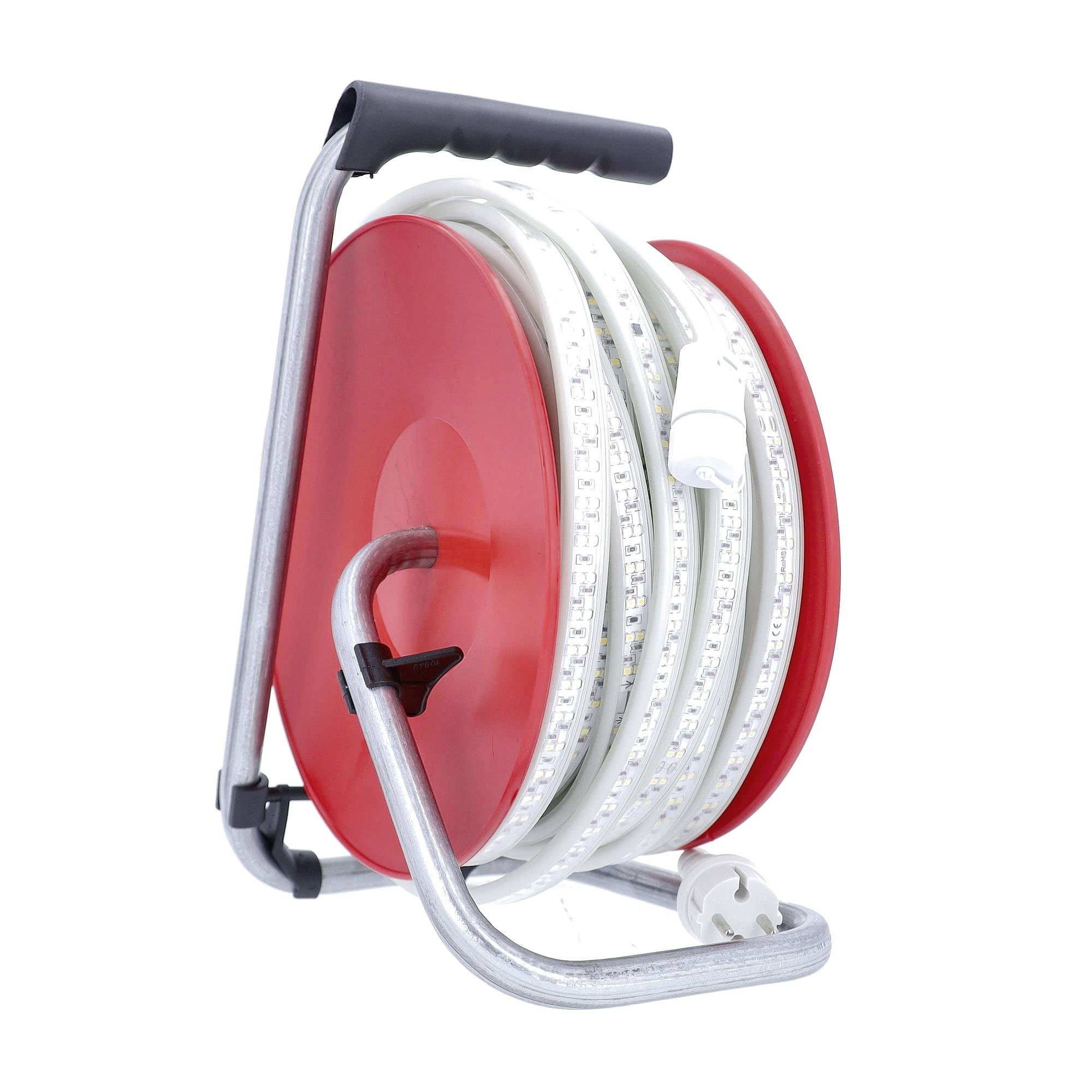 AS Schwabe 46713 LED-Lichtbandtrommel EEK: E (A - G) mit Stecker 230V 15m Naturweiß 1St.