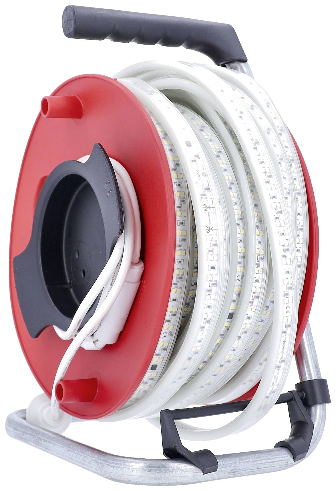 AS Schwabe 46713 LED-Lichtbandtrommel EEK: E (A - G) mit Stecker 230V 15m Naturweiß 1St.