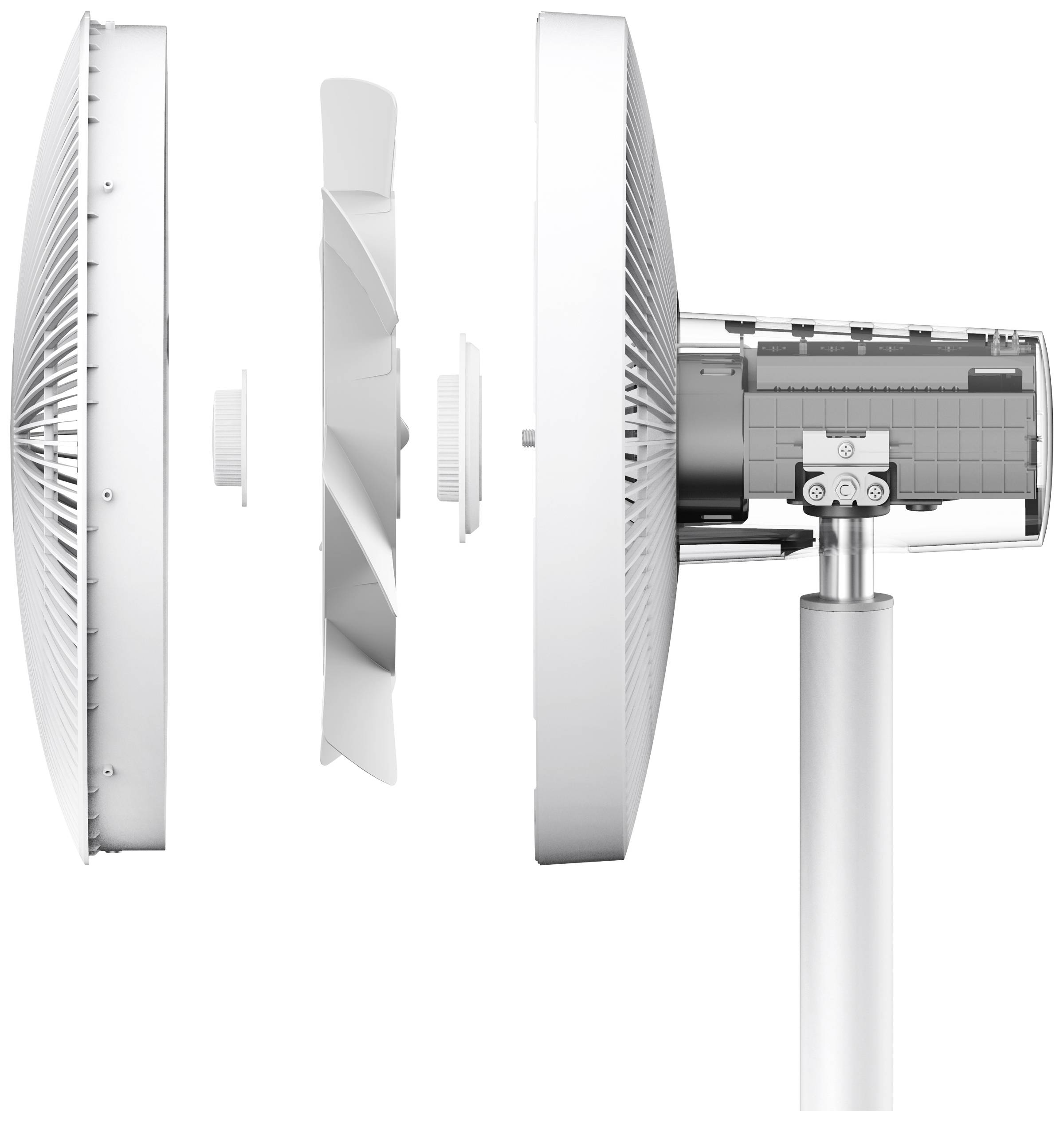 Xiaomi BHR4828GL Standventilator 15W (Ø x H) 330mm x 1000mm Weiß App gesteuert, Höhenverstellbar, Oszillierend