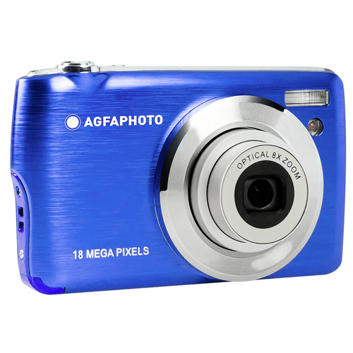 AgfaPhoto Realishot DC8200 Digitalkamera 18 Megapixel Opt. Zoom: 8 x Blau inkl. Akku, inkl. Tasche