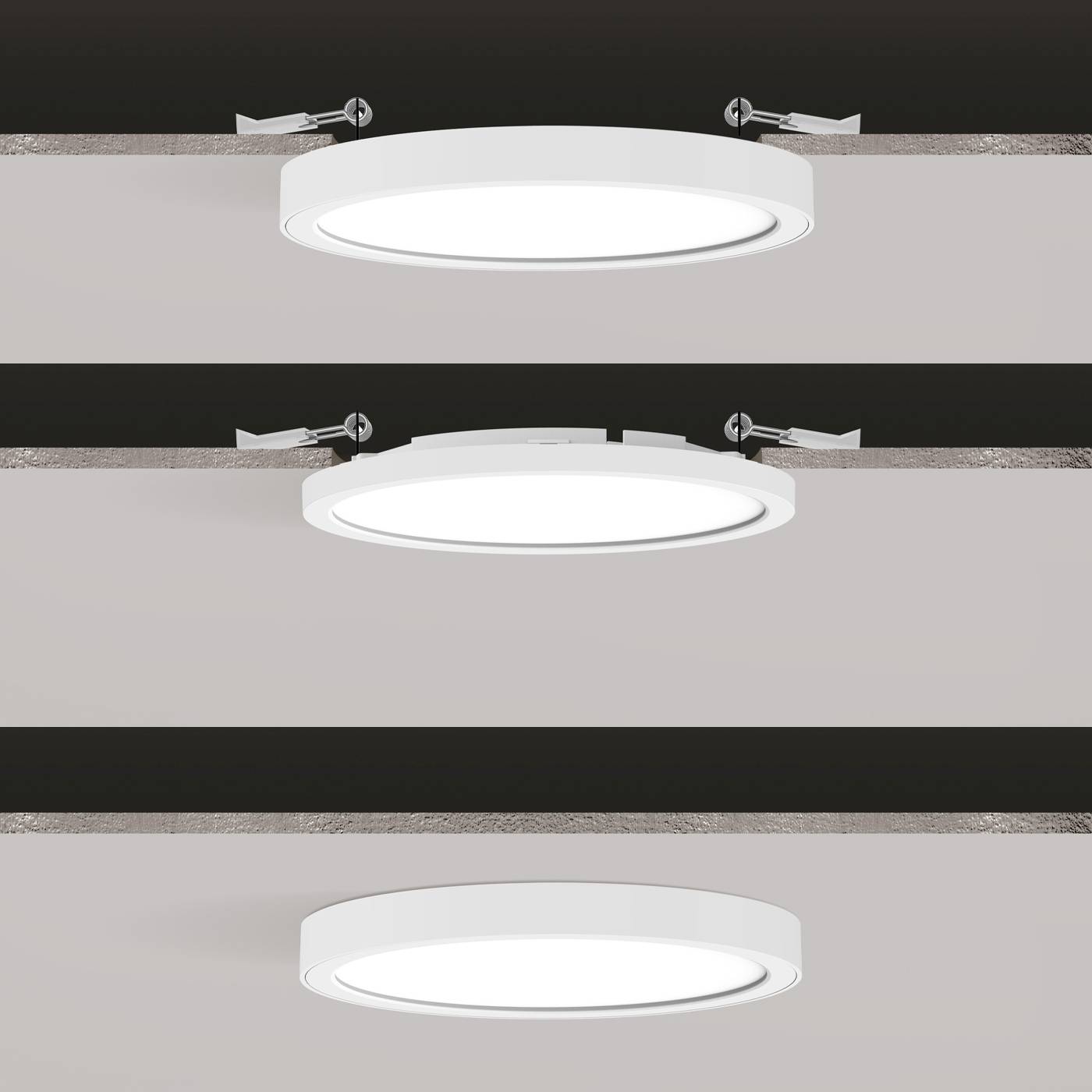 Nordlux Sóller 17 LED-Deckenleuchte LED-Modul 9.00W Warmweiß, Neutralweiß Weiß