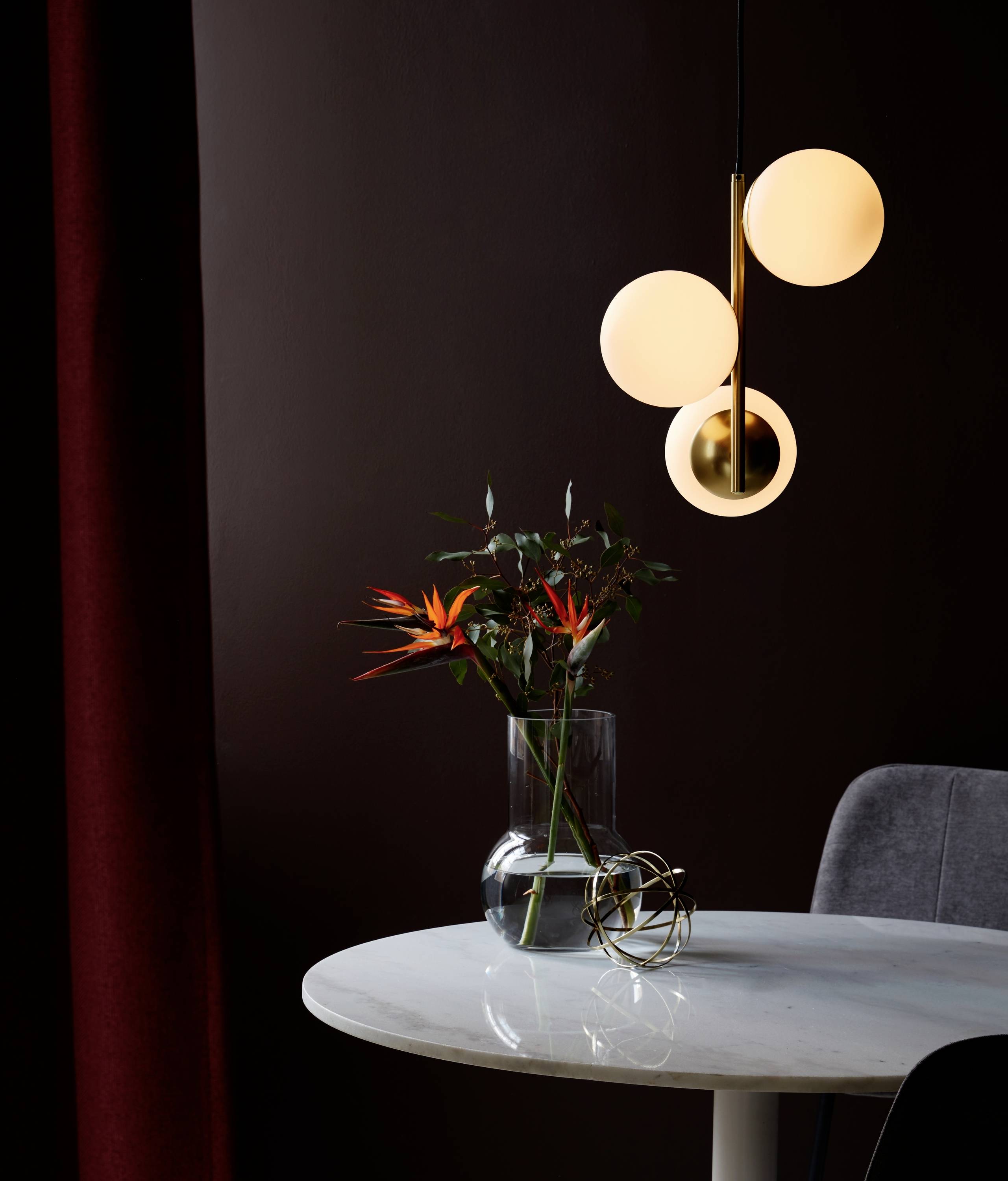 Nordlux Lilly 48603035 Pendelleuchte E14 Messing