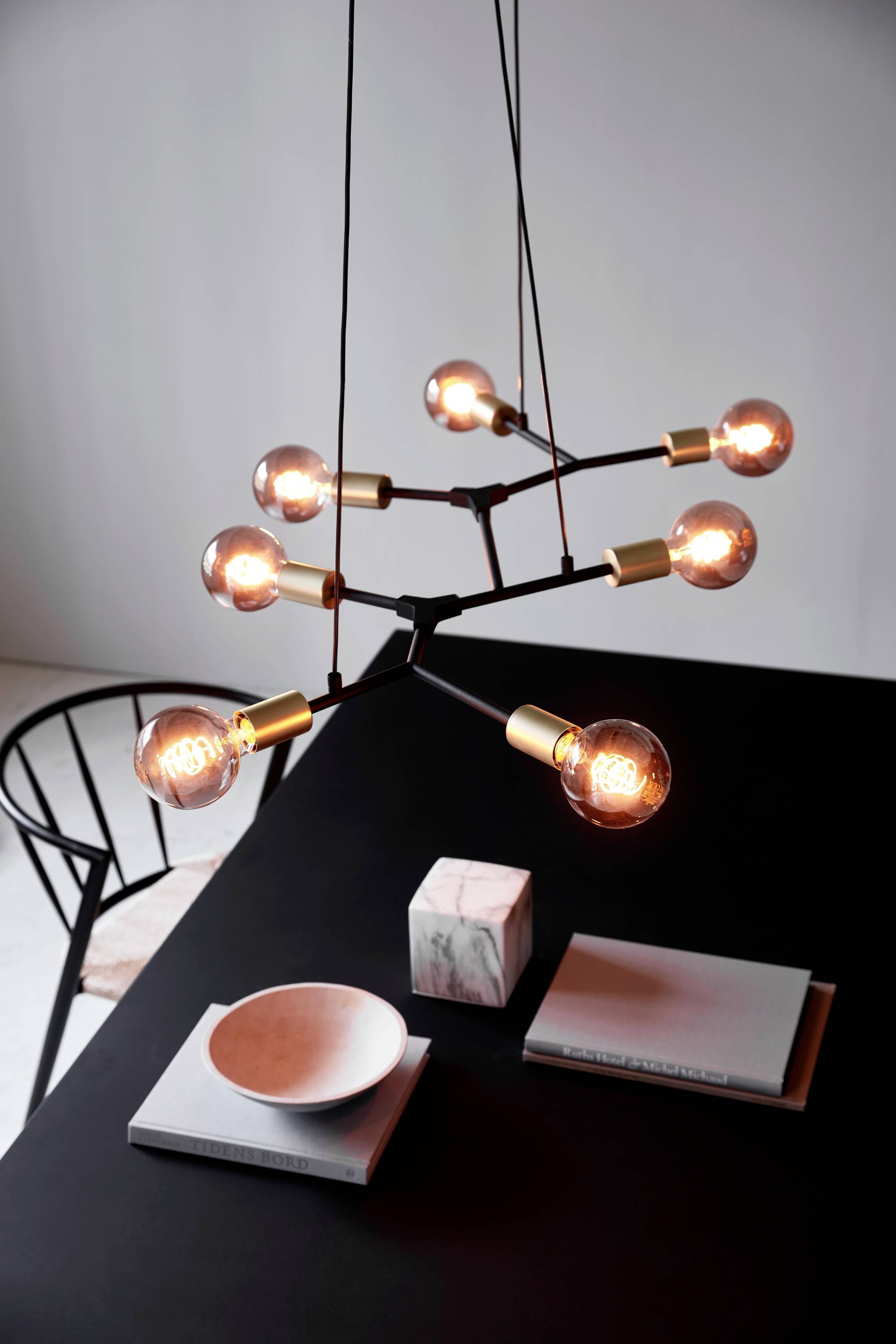 Nordlux Josefine 7-Spot 2010303003 Pendelleuchte E27 Schwarz