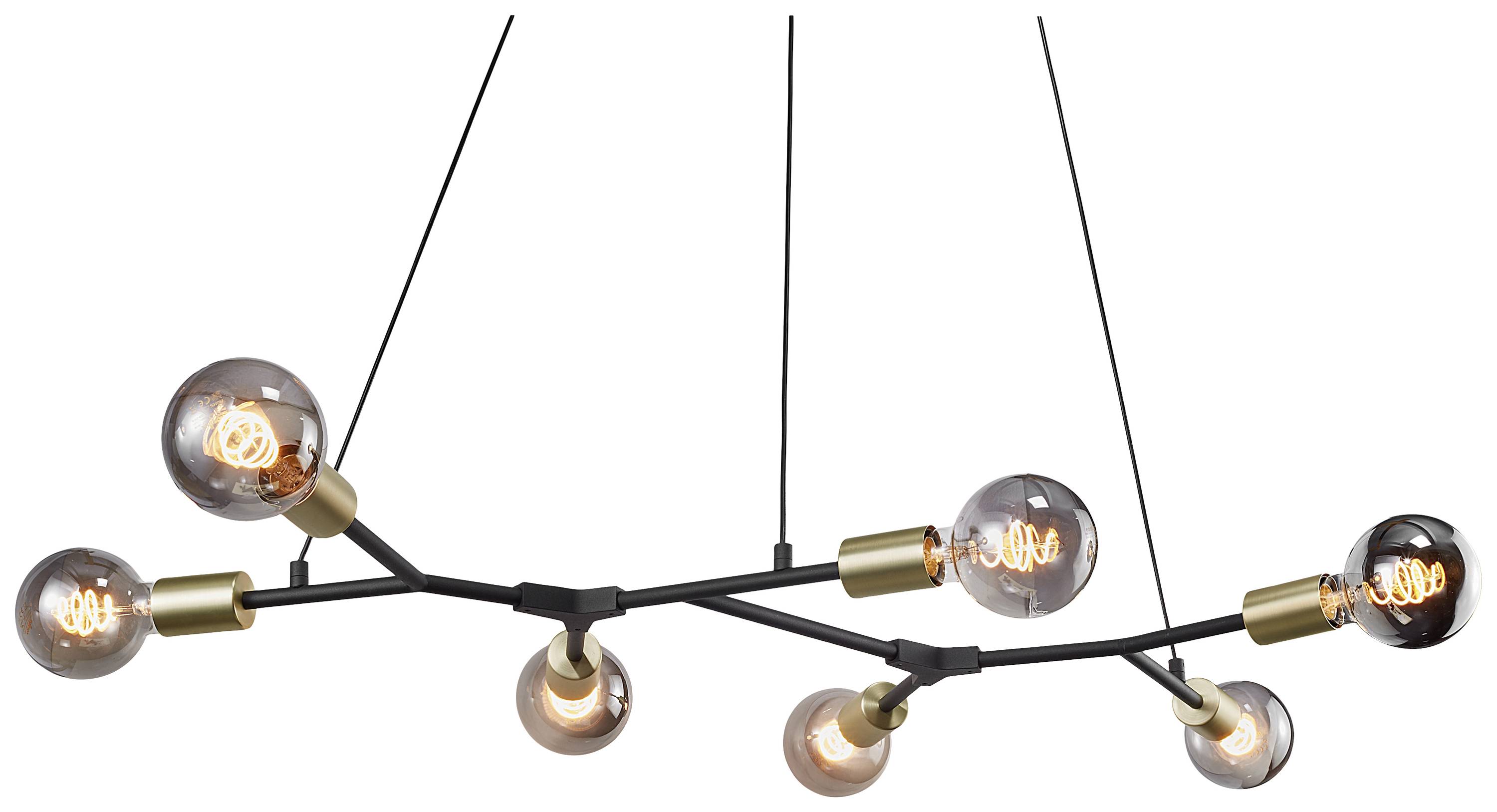 Nordlux Josefine 7-Spot 2010303003 Pendelleuchte E27 Schwarz