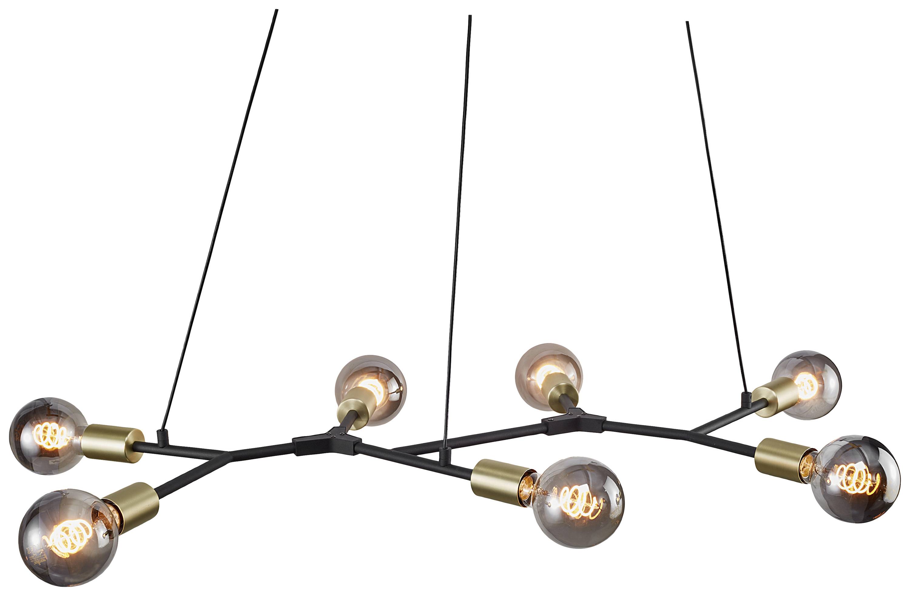 Nordlux Josefine 7-Spot 2010303003 Pendelleuchte E27 Schwarz