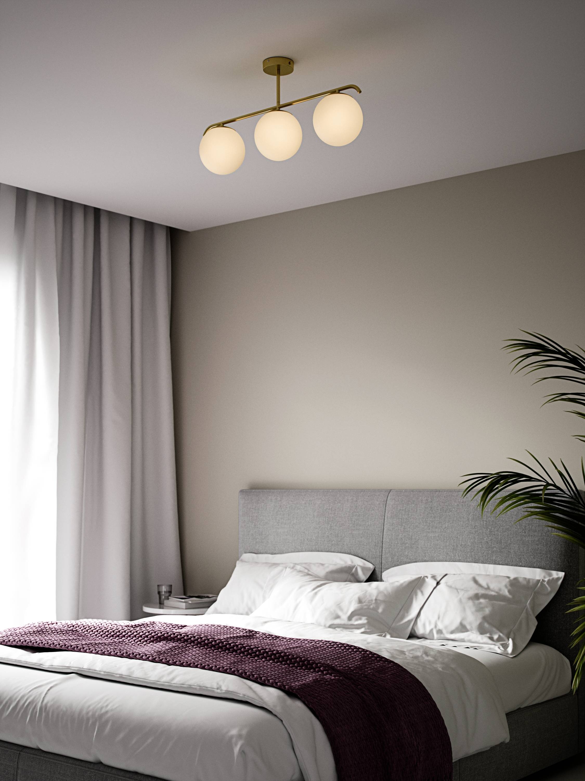 Nordlux Grant 3x15 2010583035 Pendelleuchte E14 Messing