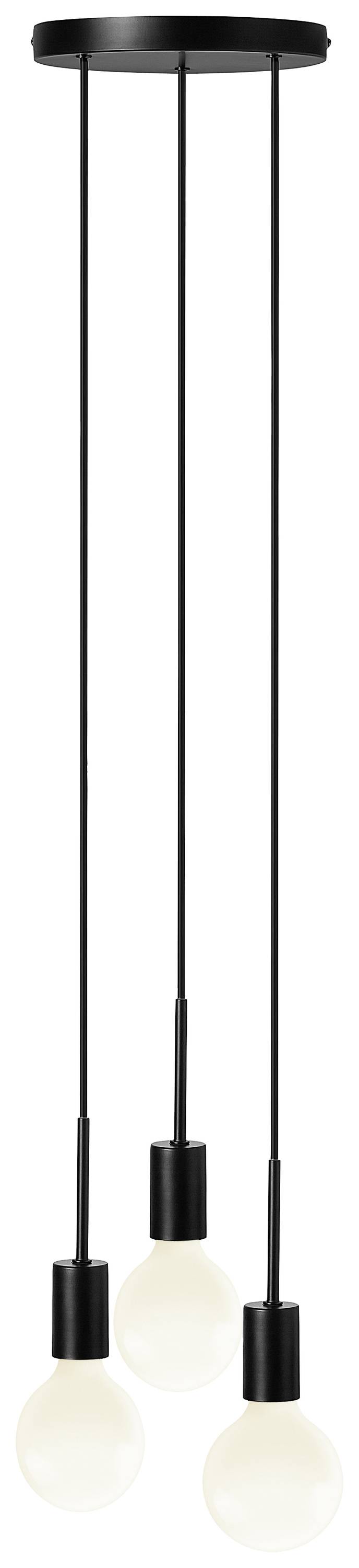 Nordlux Paco 3-Spot 2112063003 Pendelleuchte E27 Schwarz
