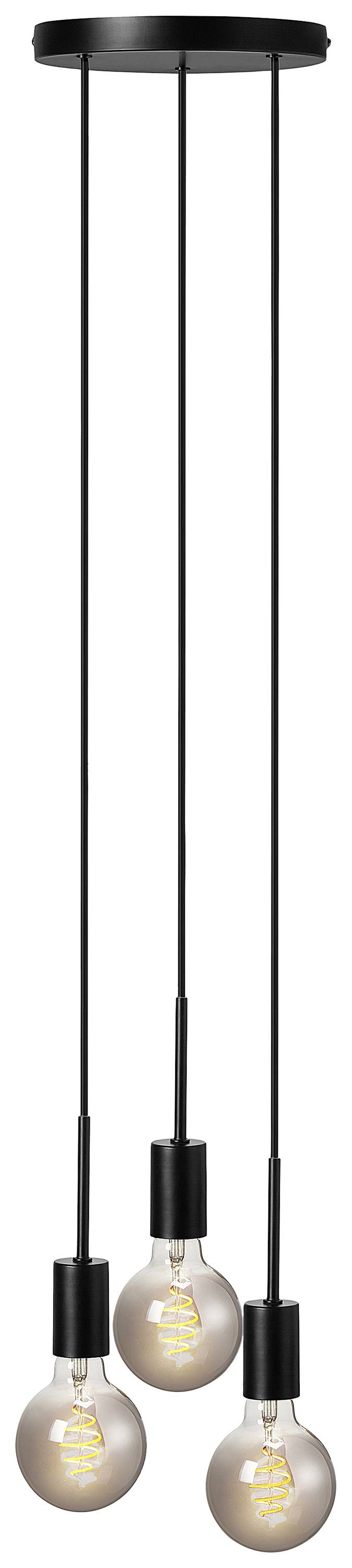 Nordlux Paco 3-Spot 2112063003 Pendelleuchte E27 Schwarz