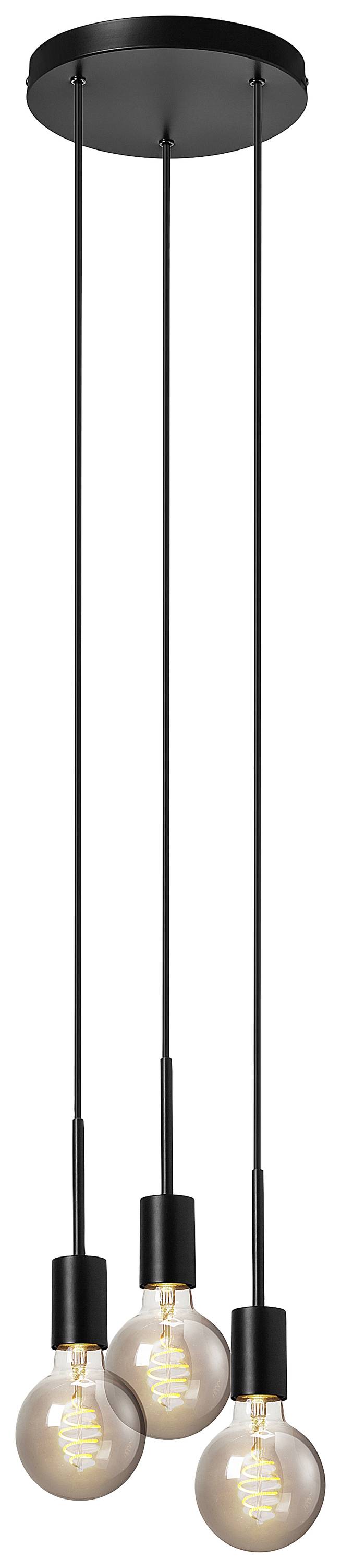 Nordlux Paco 3-Spot 2112063003 Pendelleuchte E27 Schwarz