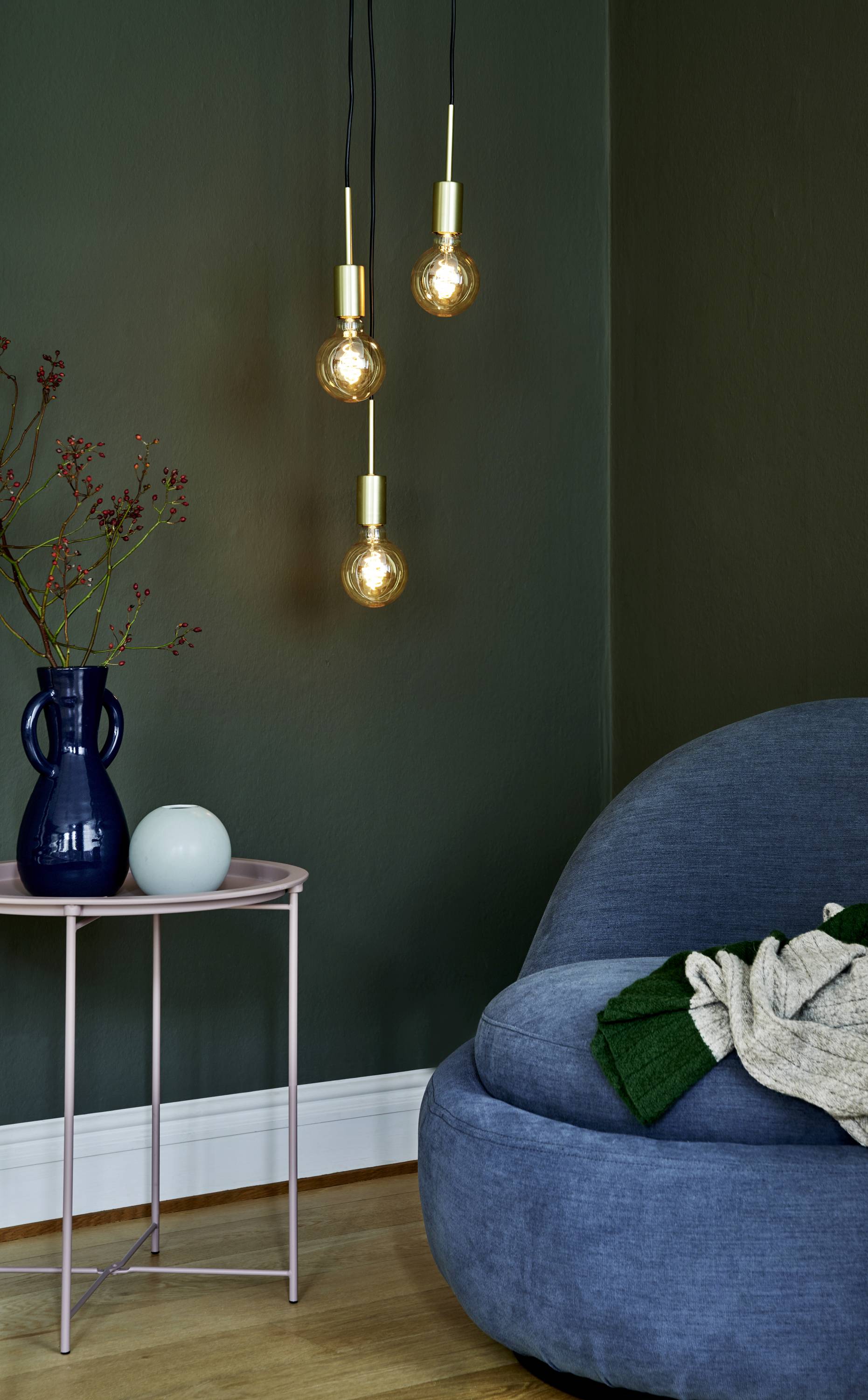 Nordlux Paco 3-Spot 2112063035 Pendelleuchte E27 Messing