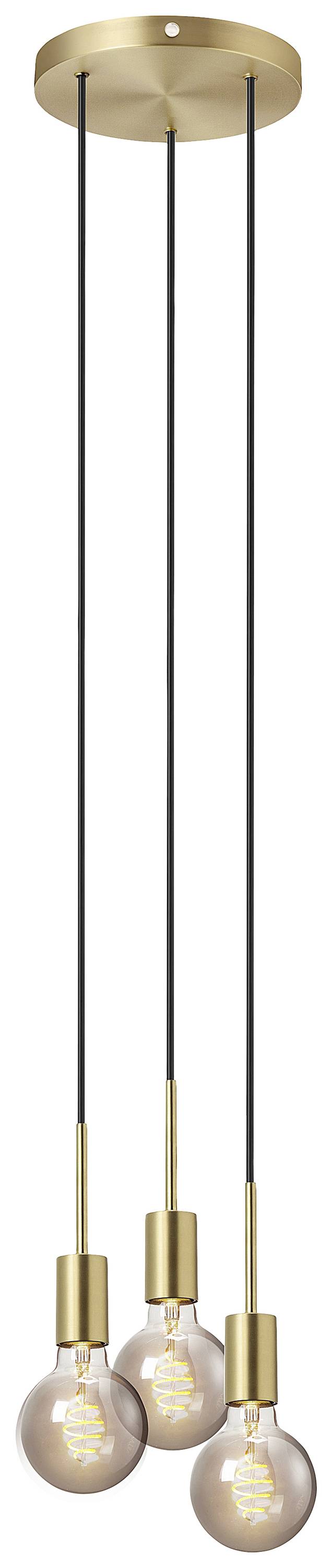 Nordlux Paco 3-Spot 2112063035 Pendelleuchte E27 Messing