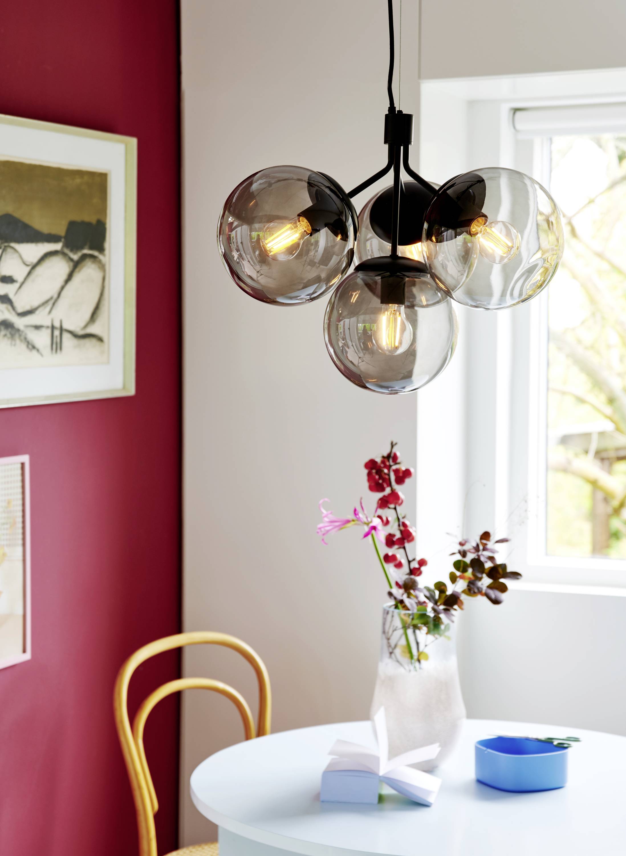 Nordlux Ivona 4-Spot 2112153003 Pendelleuchte E27 Schwarz