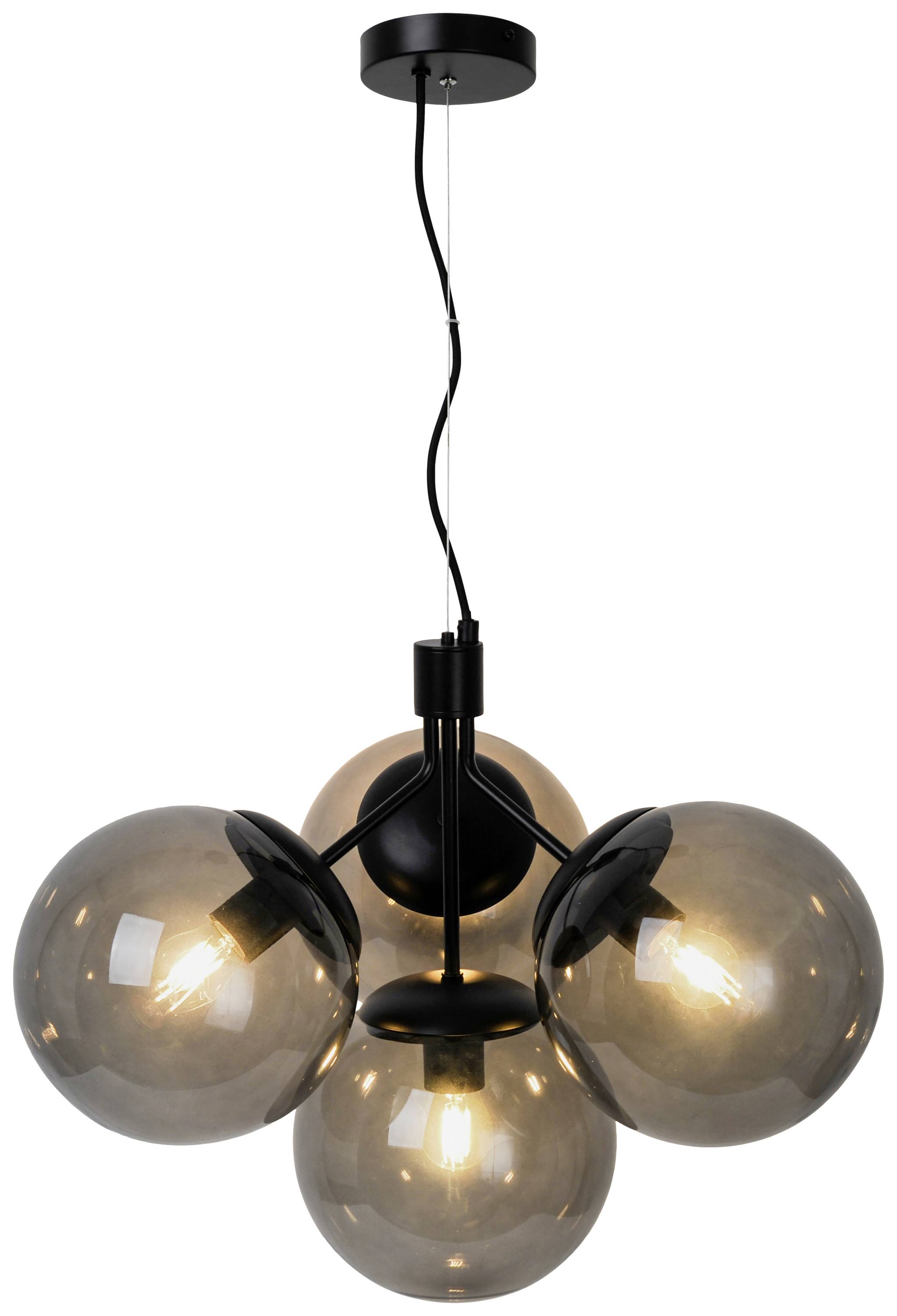 Nordlux Ivona 4-Spot 2112153003 Pendelleuchte E27 Schwarz