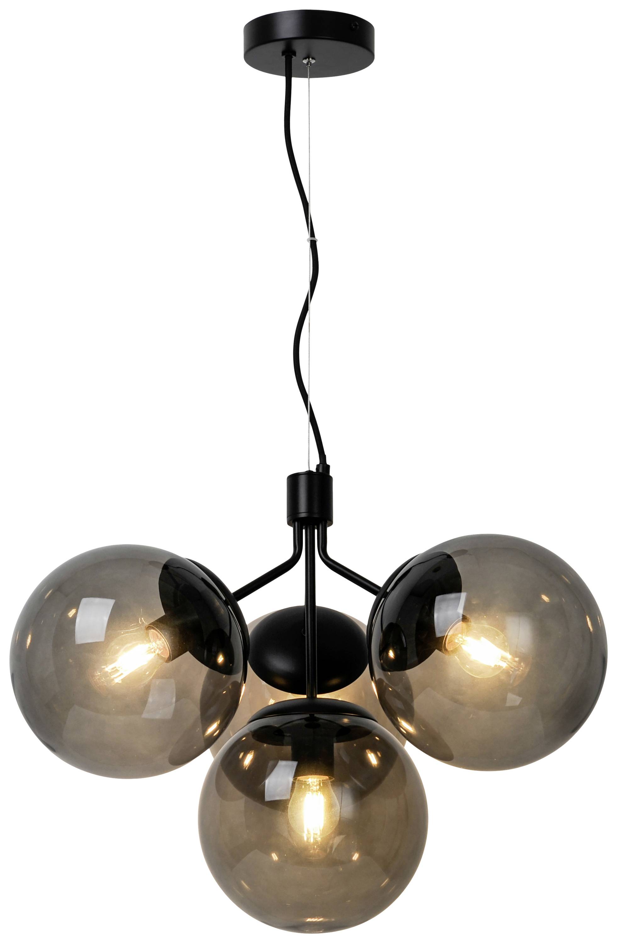 Nordlux Ivona 4-Spot 2112153003 Pendelleuchte E27 Schwarz