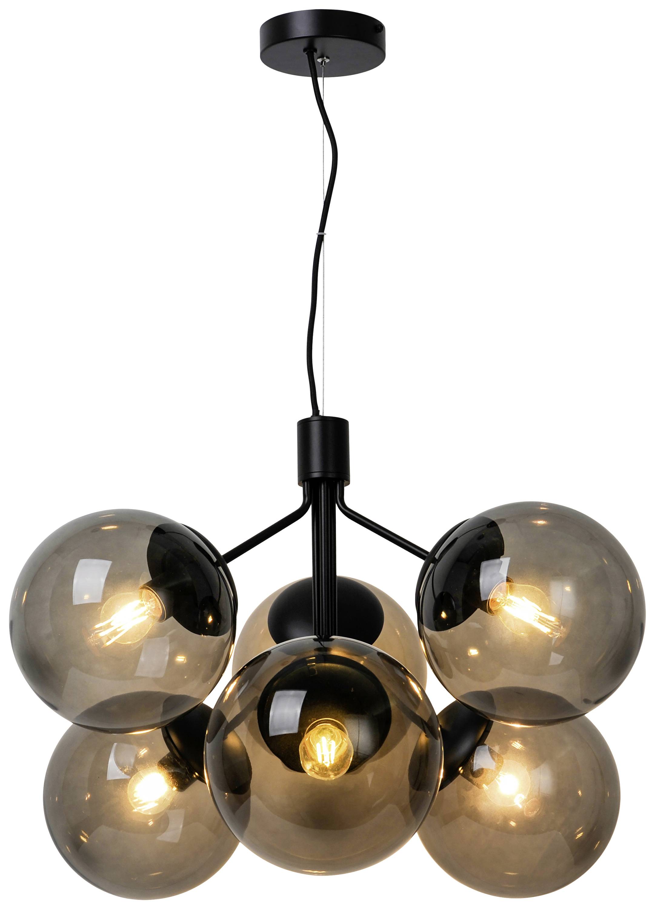 Nordlux Ivona 6-Spot 2112163003 Pendelleuchte E27 Schwarz