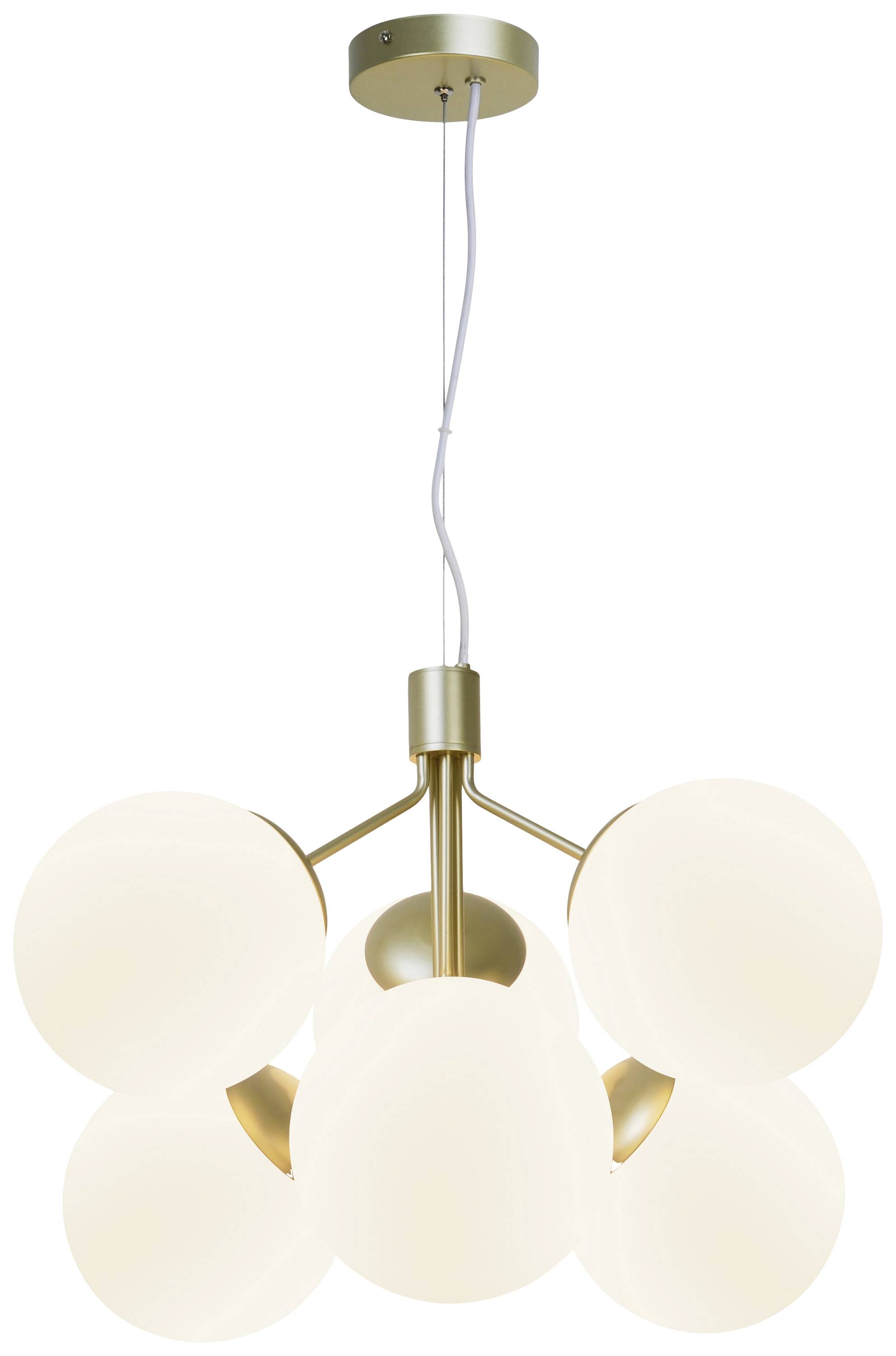 Nordlux Ivona 6-Spot 2112163035 Pendelleuchte E27 Messing